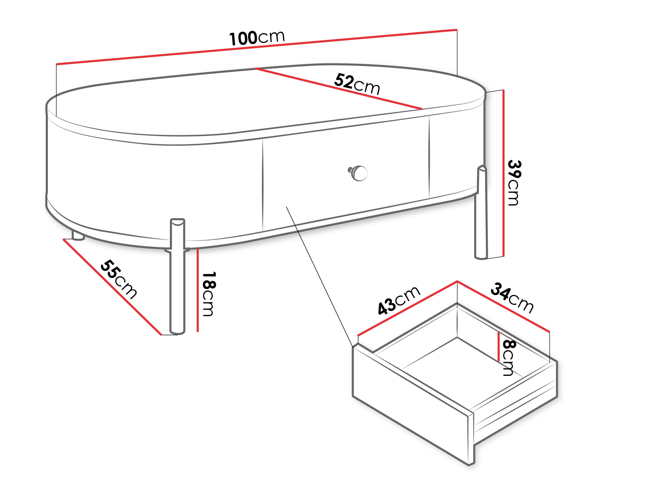 Масичка за кафе Comfivo Mirsoni 102