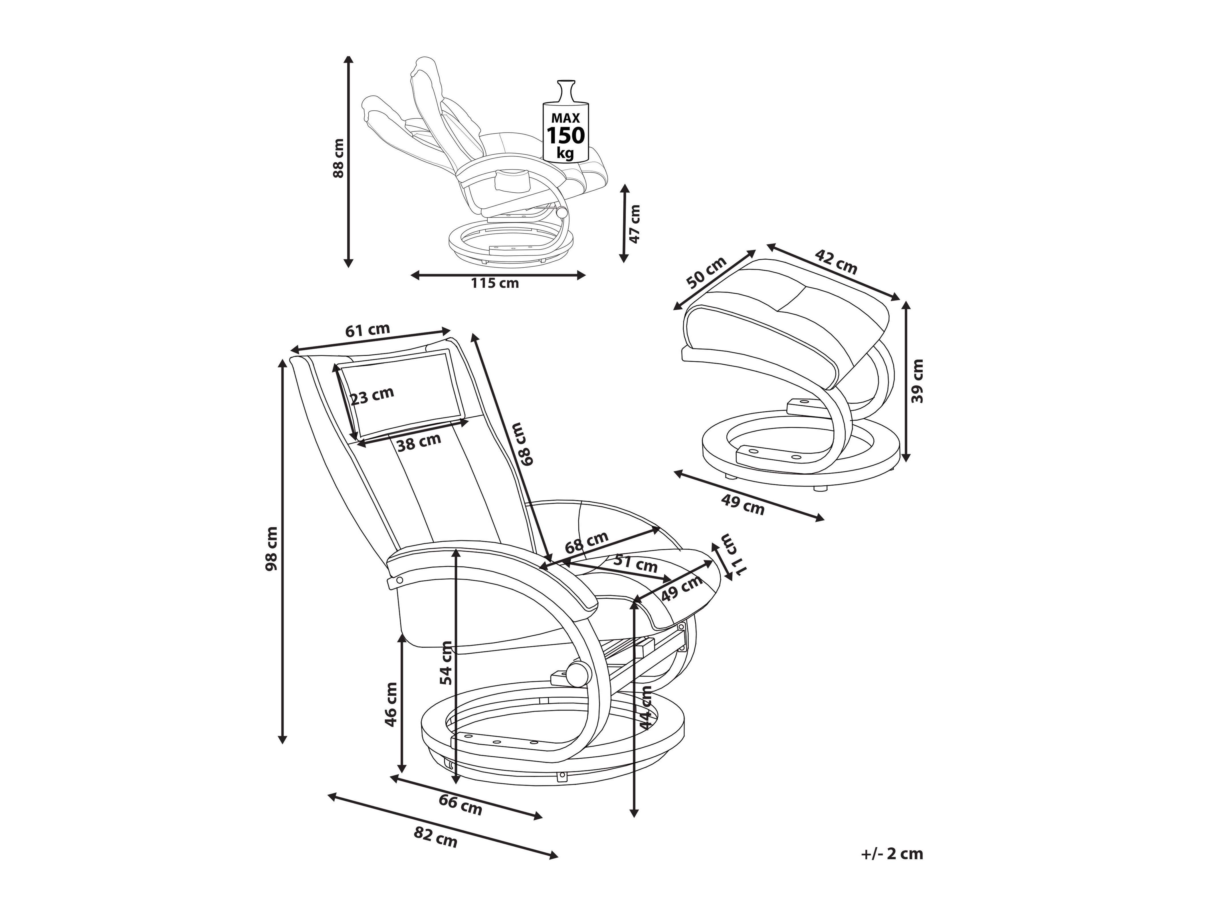 Фотьойл Berwyn 2736 (Светлокафяво)