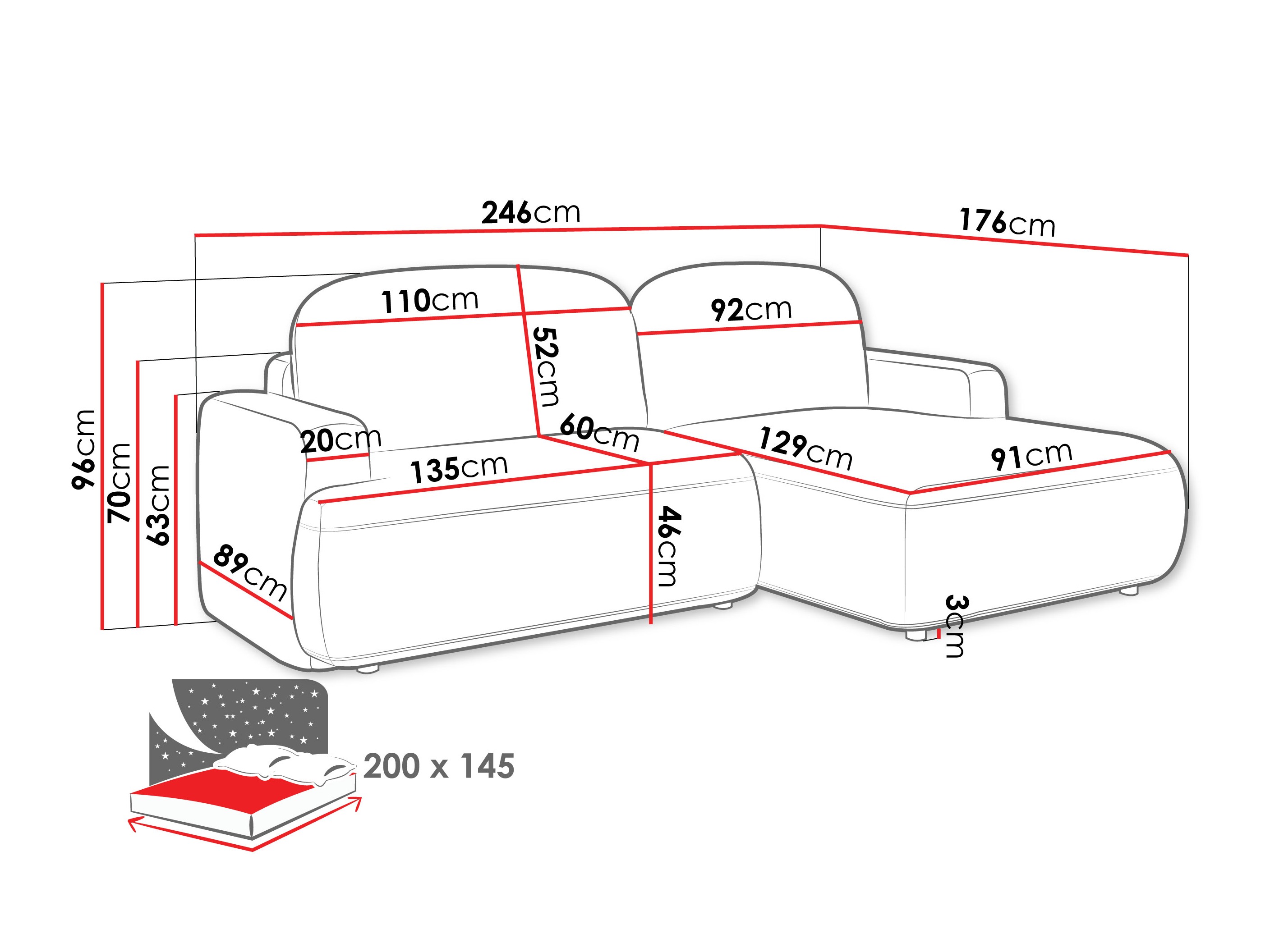 Ъглов диван ComfiDream Marila (Perfect Harmony 63)
