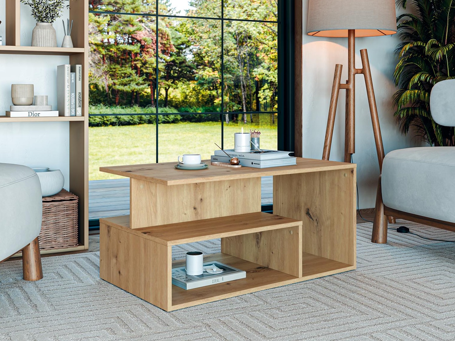 Масичка за кафе Houston 1991 (Artisan дъб)