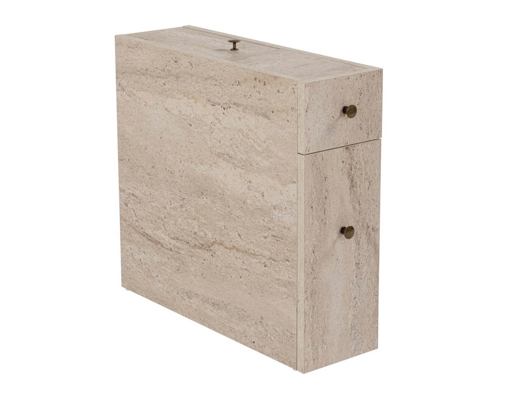 Стоящ шкаф за баня Kailua 183 (Лек травертин)