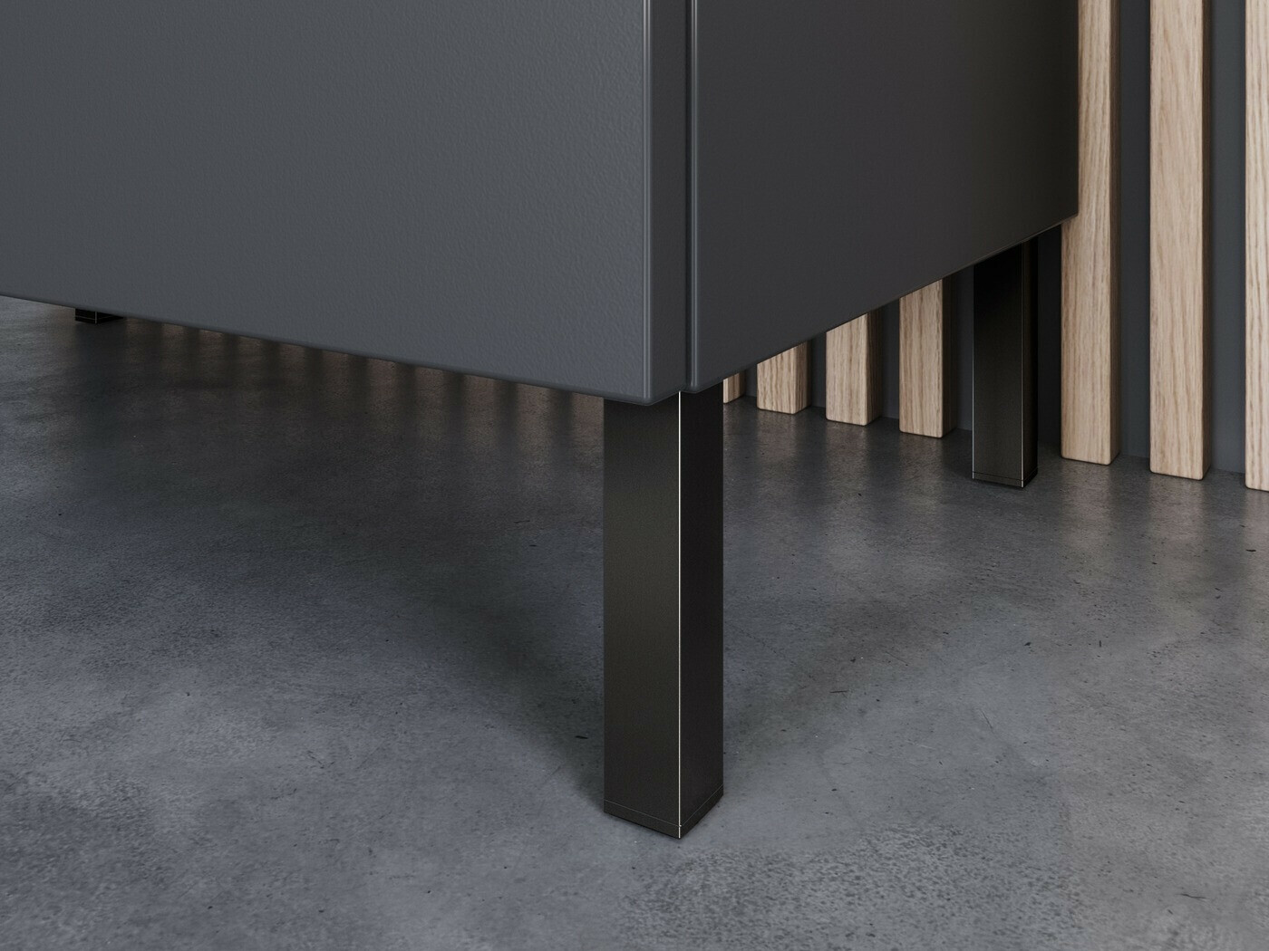 Стоящ шкаф за баня за мивка Felfere 100 (Антрацит)