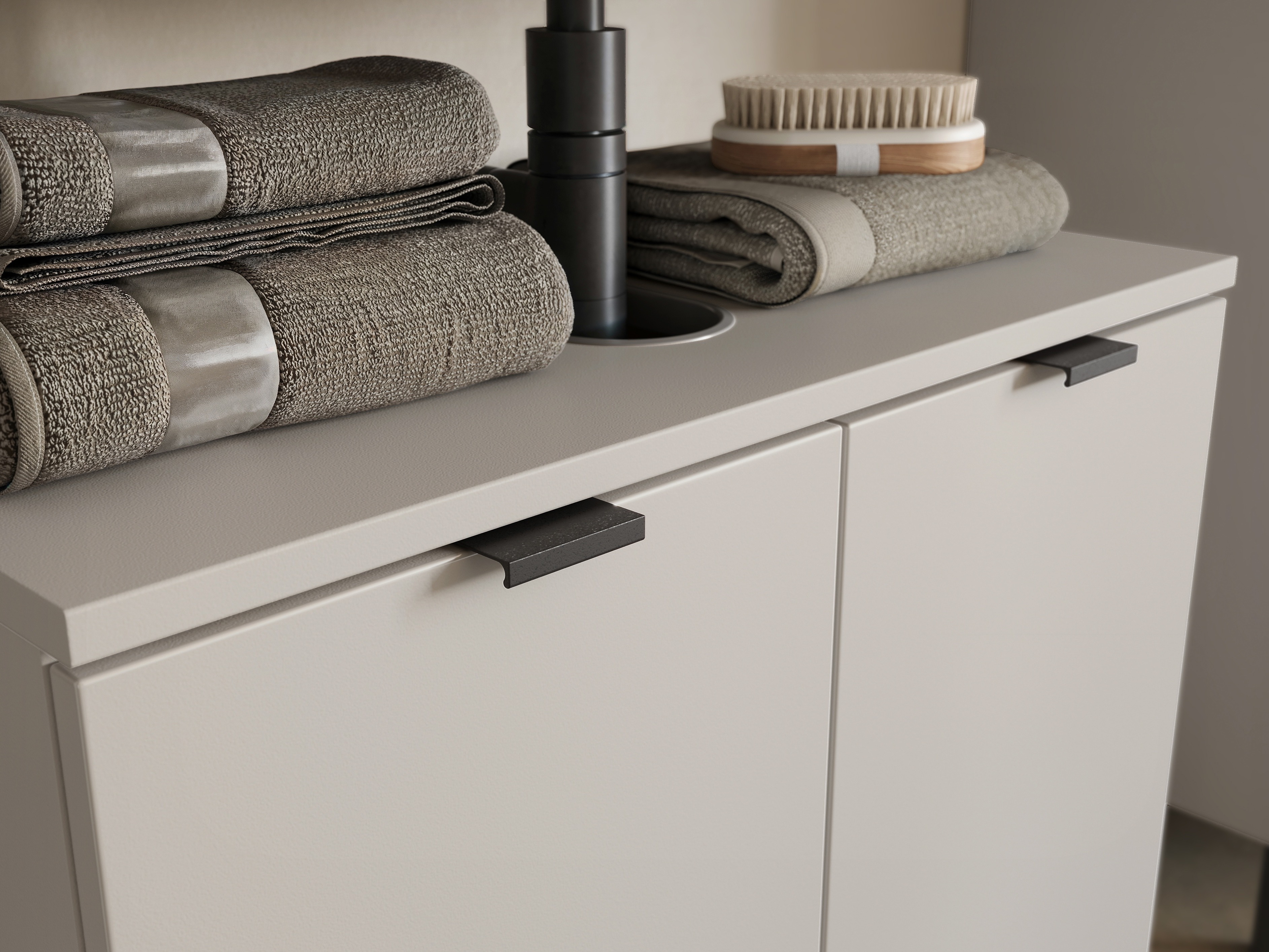 Стоящ шкаф за баня за мивка Felfere 100 (Кашмир)