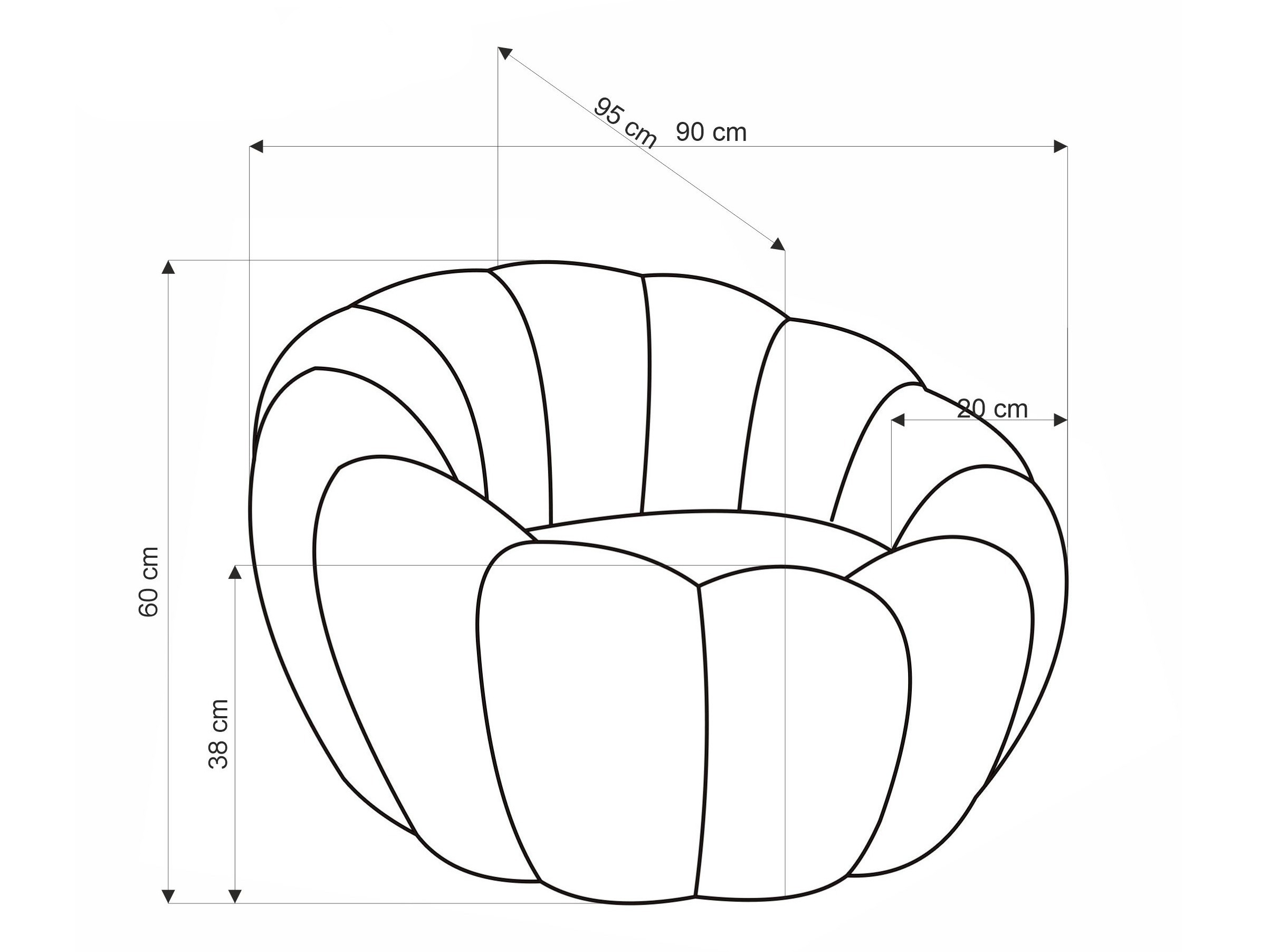 Фотьойл Houston Lana (Сметана)