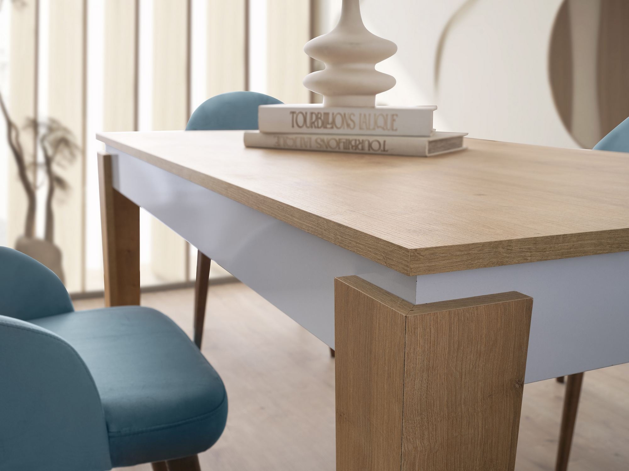 Маса Kailua 2625 (Дъб + Бял)