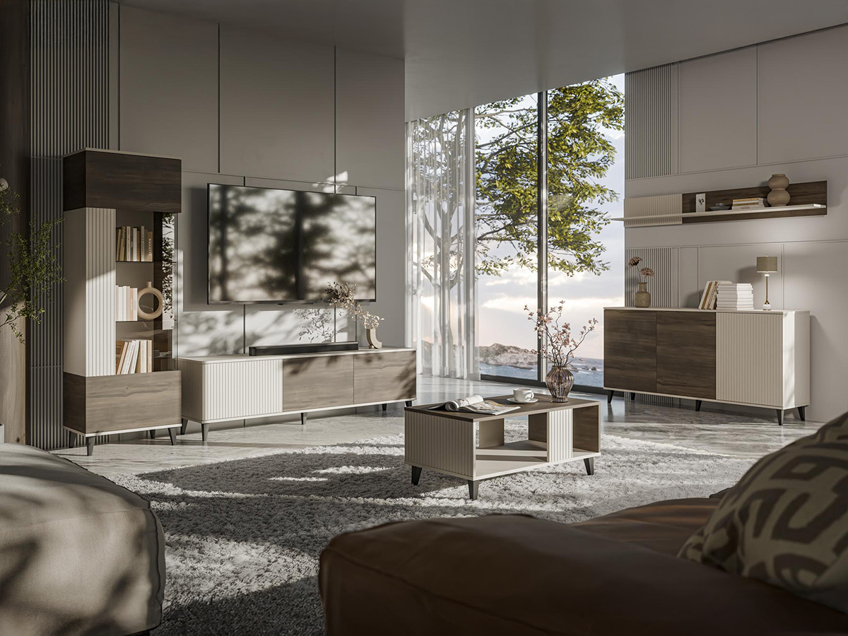 Шкаф Luelia 120 (Орех + Кашмир)