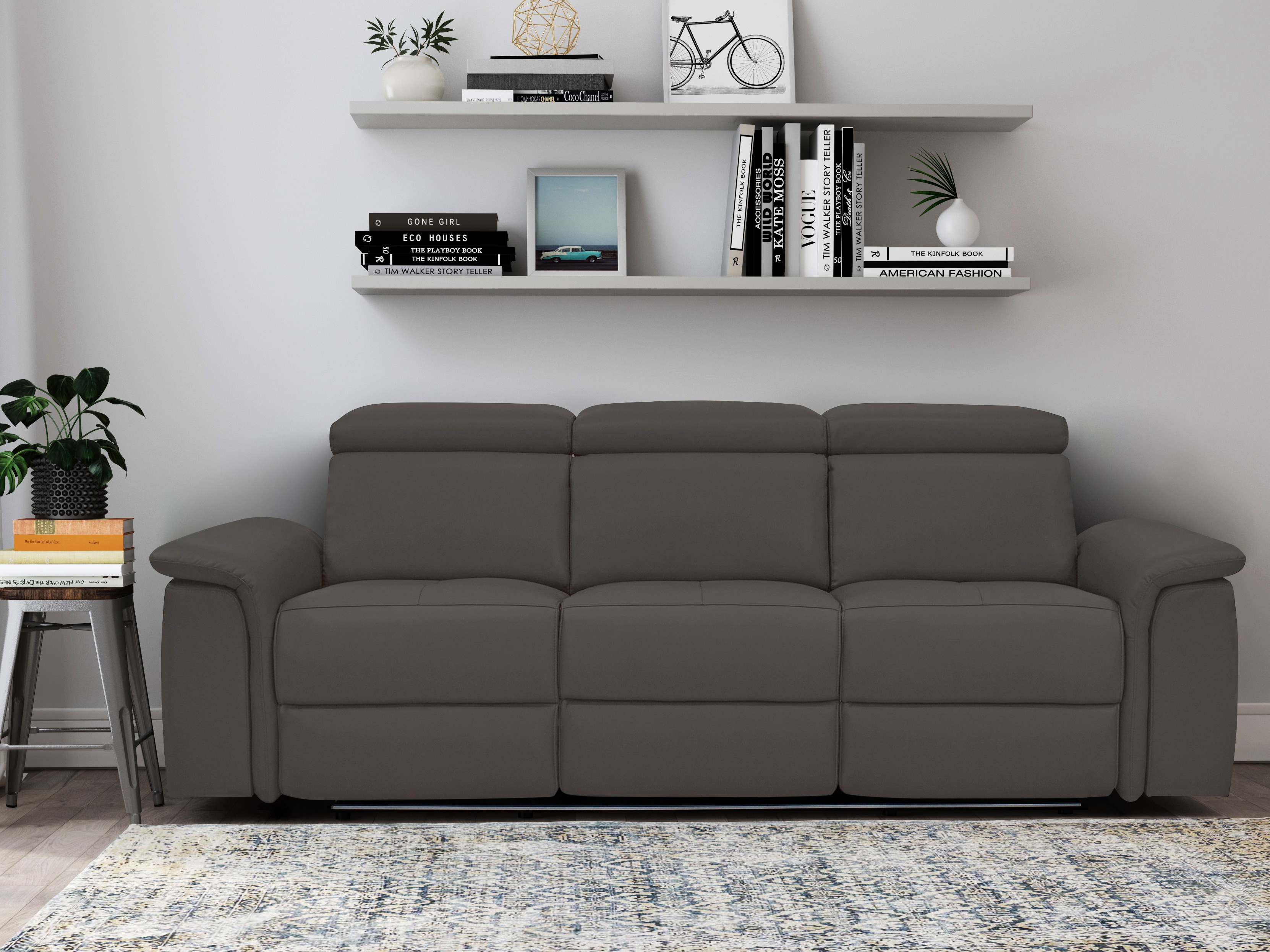 Диван реклайнър Denton 1363 (Кафяв)