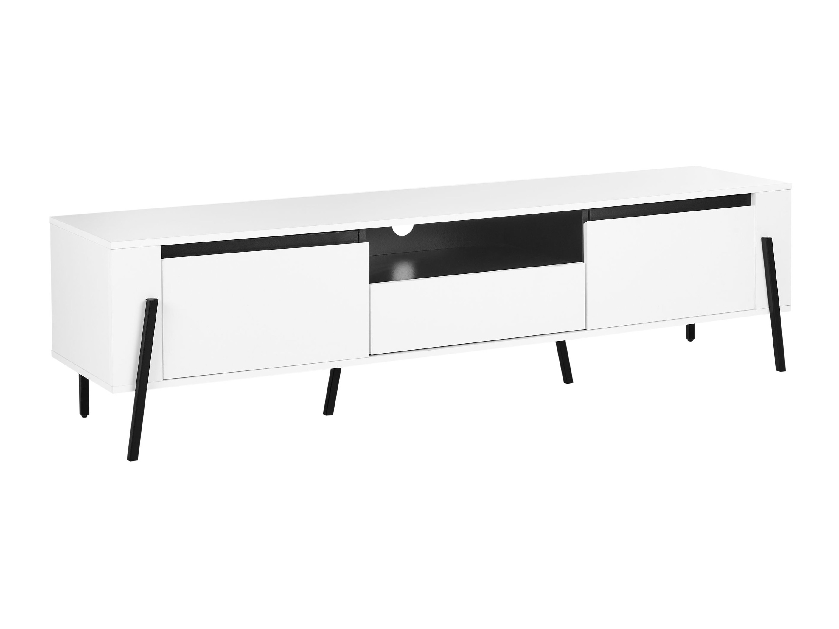 ТВ шкаф Berwyn 544 (Бял + Черен)