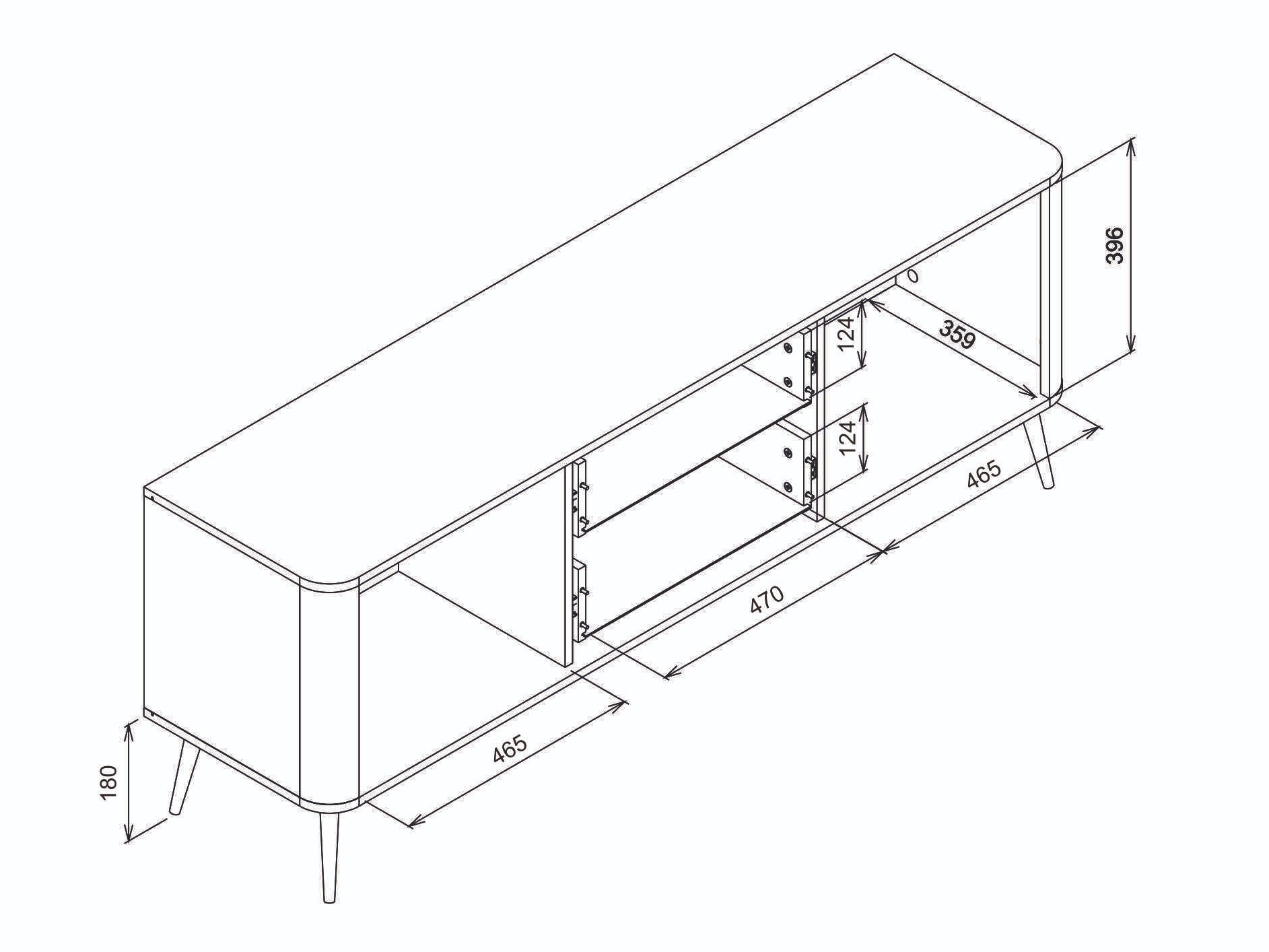 ТВ шкаф Levliva 100