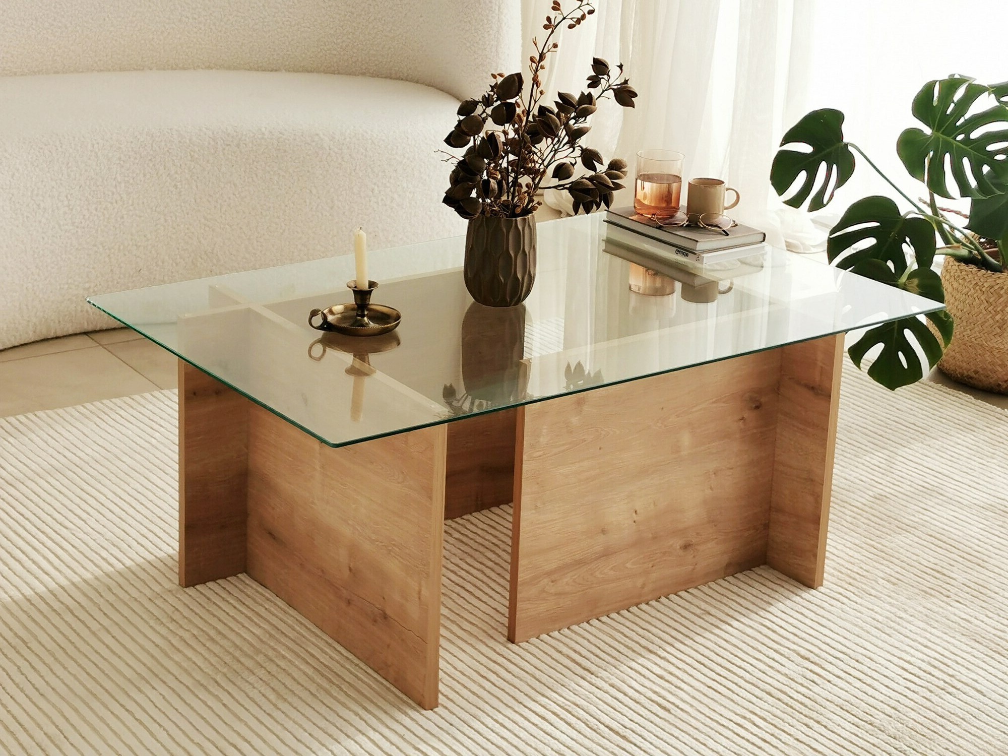 Масичка за кафе Asheboro 176 (Дъб)