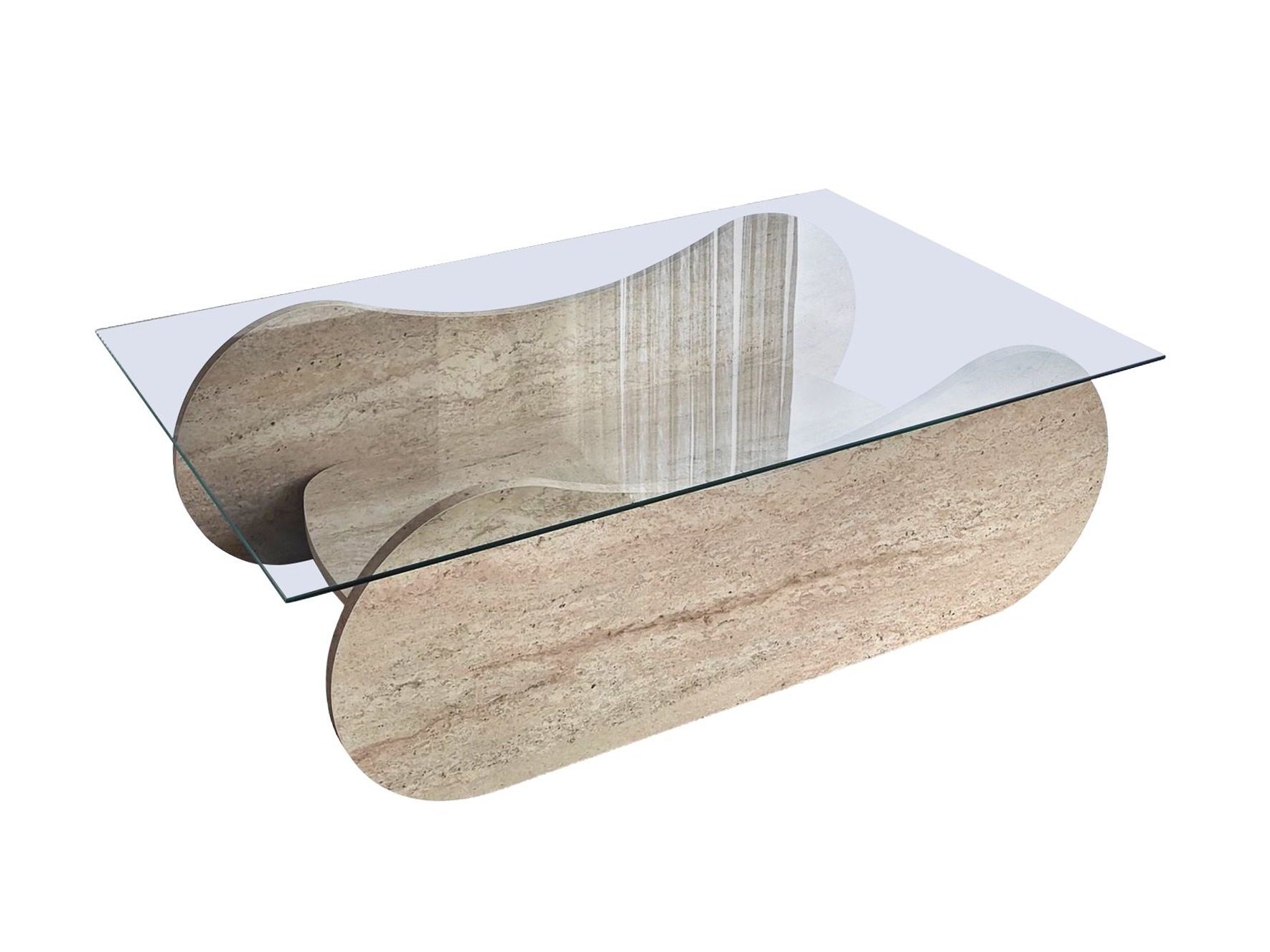 Масичка за кафе Kailua 2632 (Лек травертин)