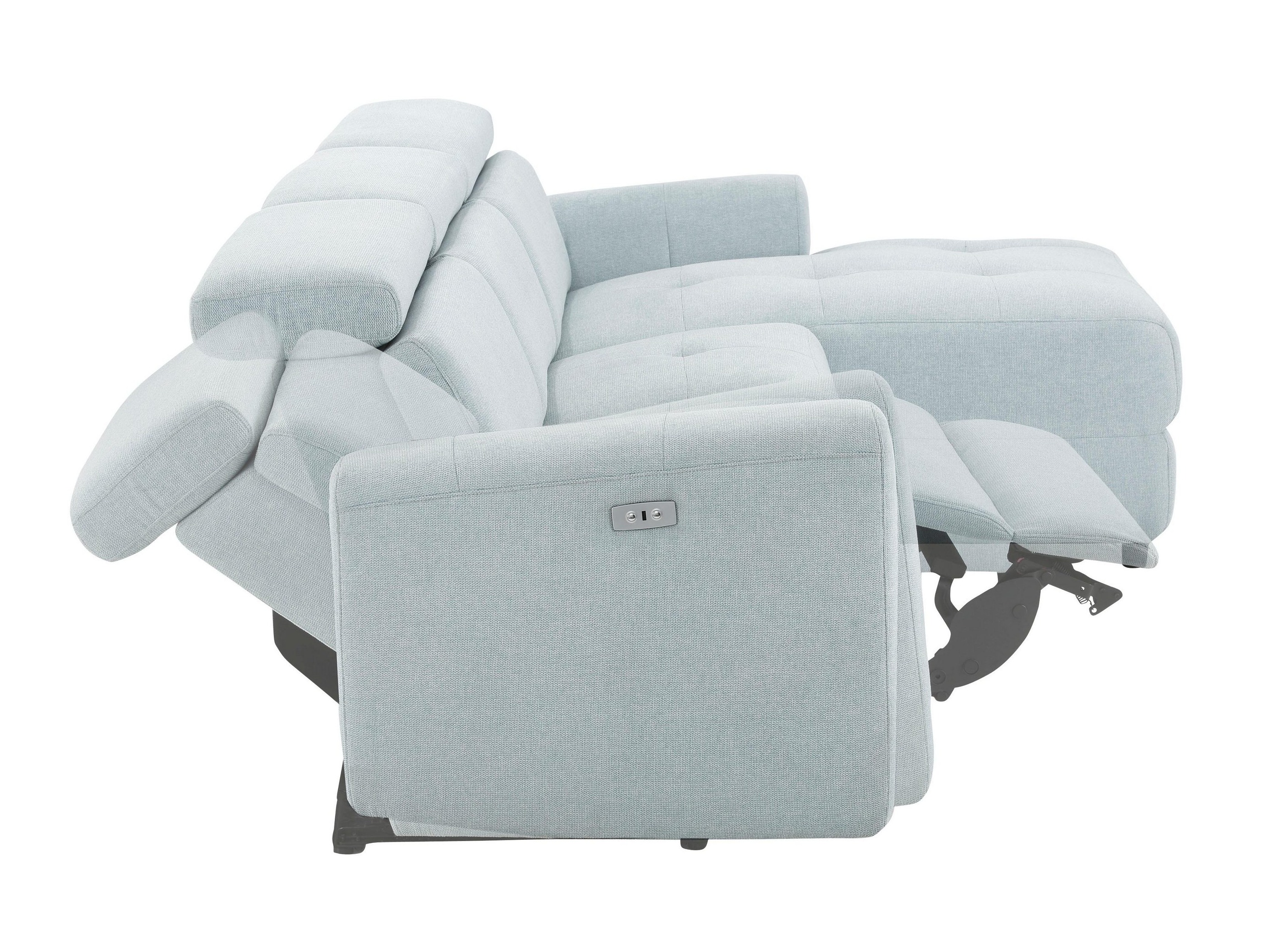 Ъглов реклайнер Denton 1490 (Светлосиньо)