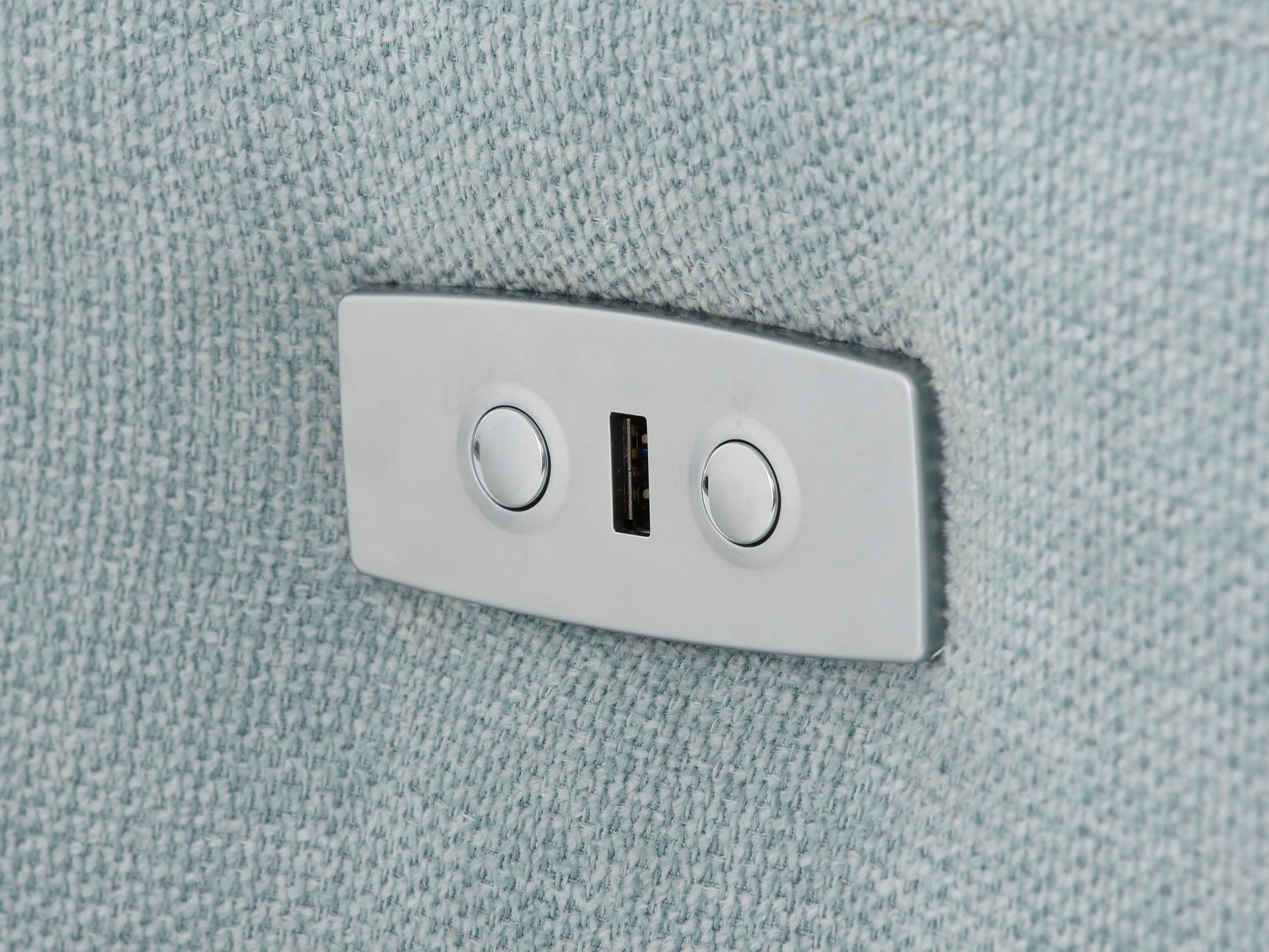 Ъглов реклайнер Denton 1490 (Светлосиньо)