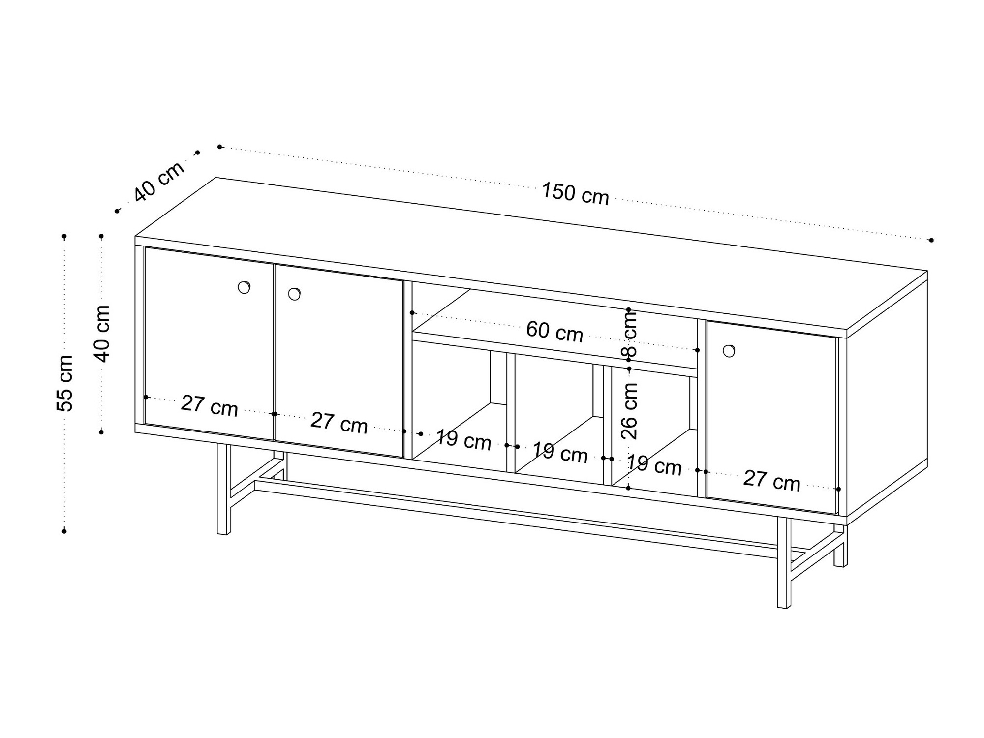 ТВ шкаф Vestesu 135