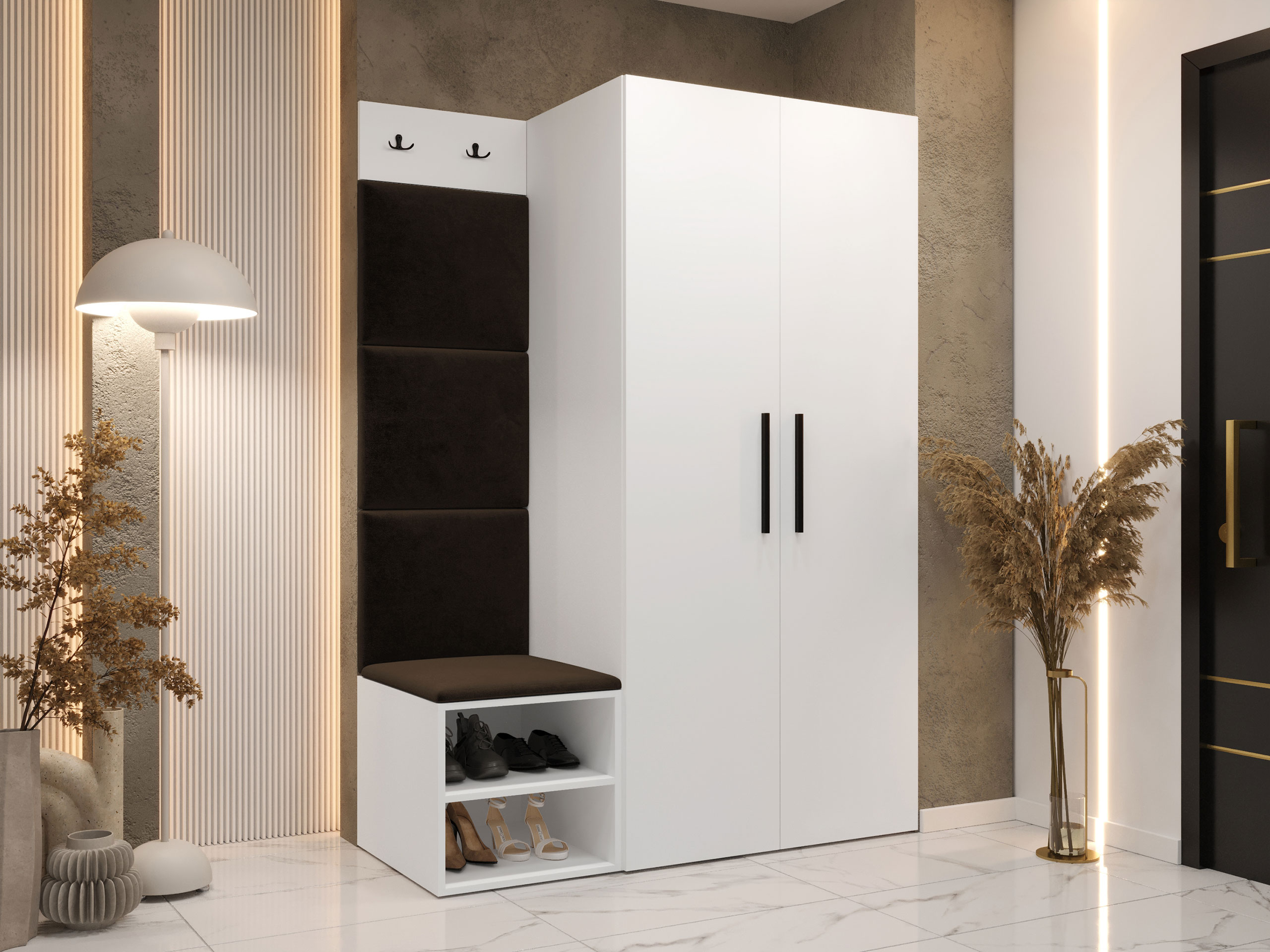 Комплект за антре Hartford 523 (Бял)