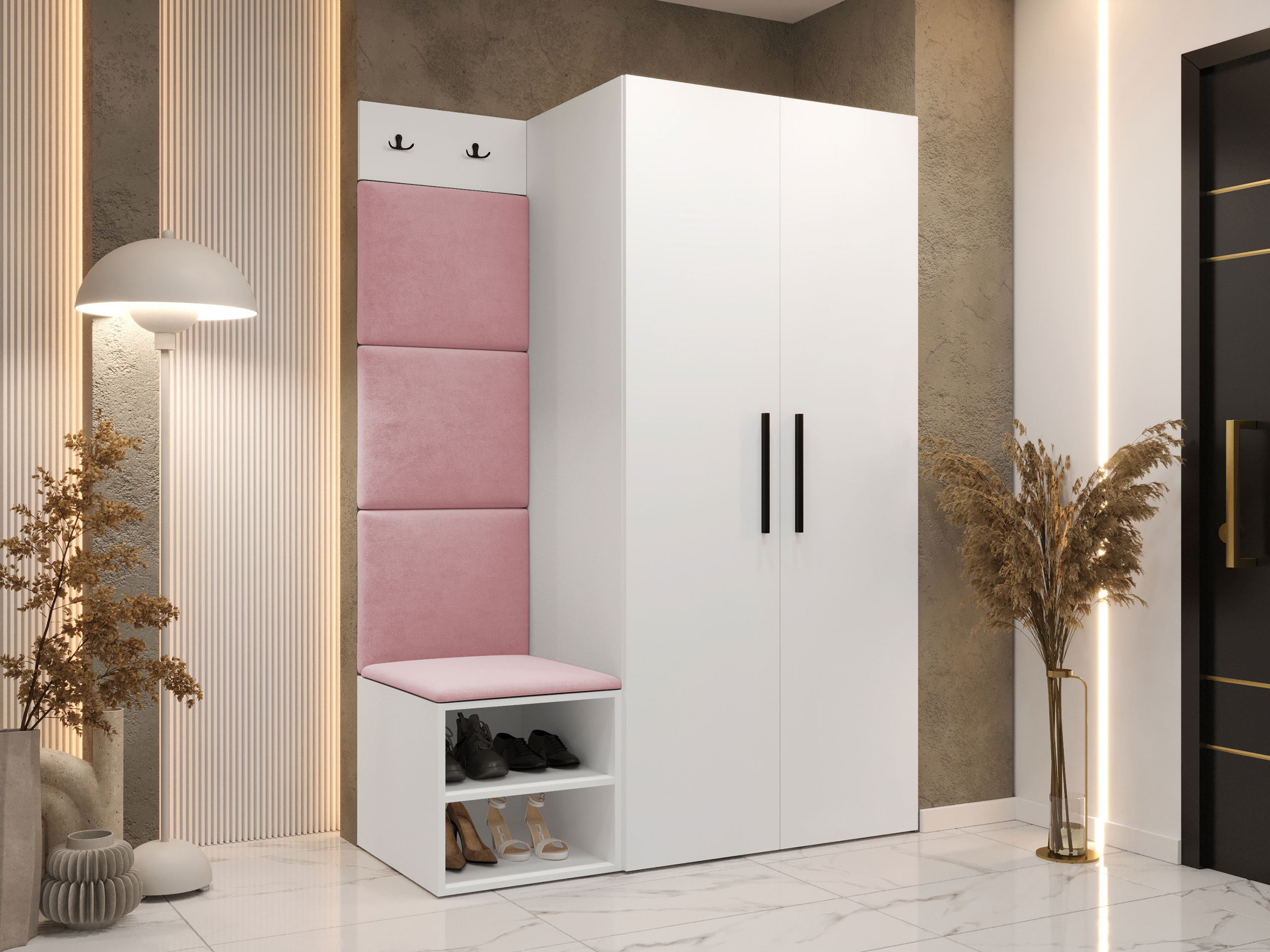 Комплект за антре Hartford 523 (Бял)