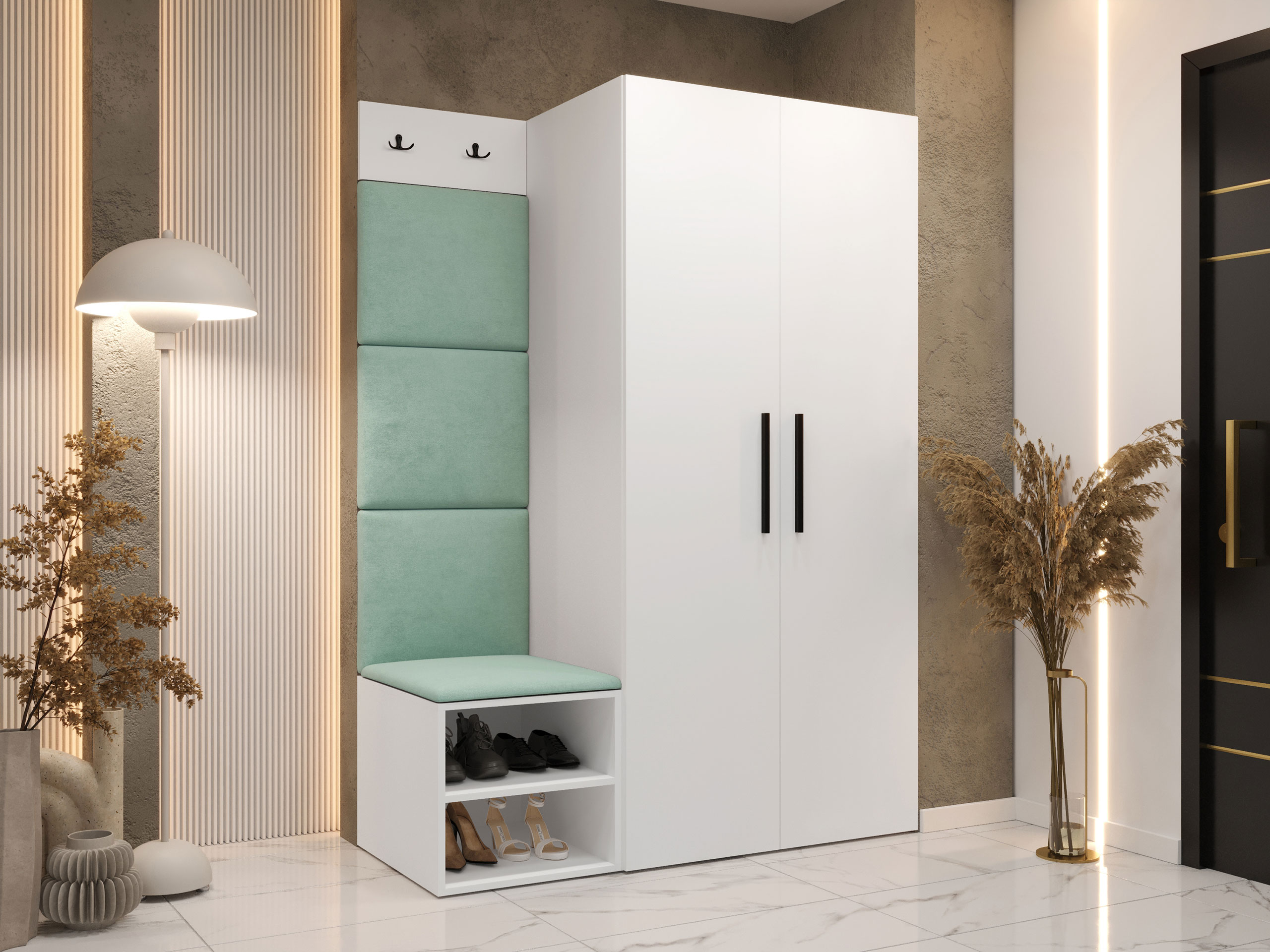 Комплект за антре Hartford 523 (Бял)