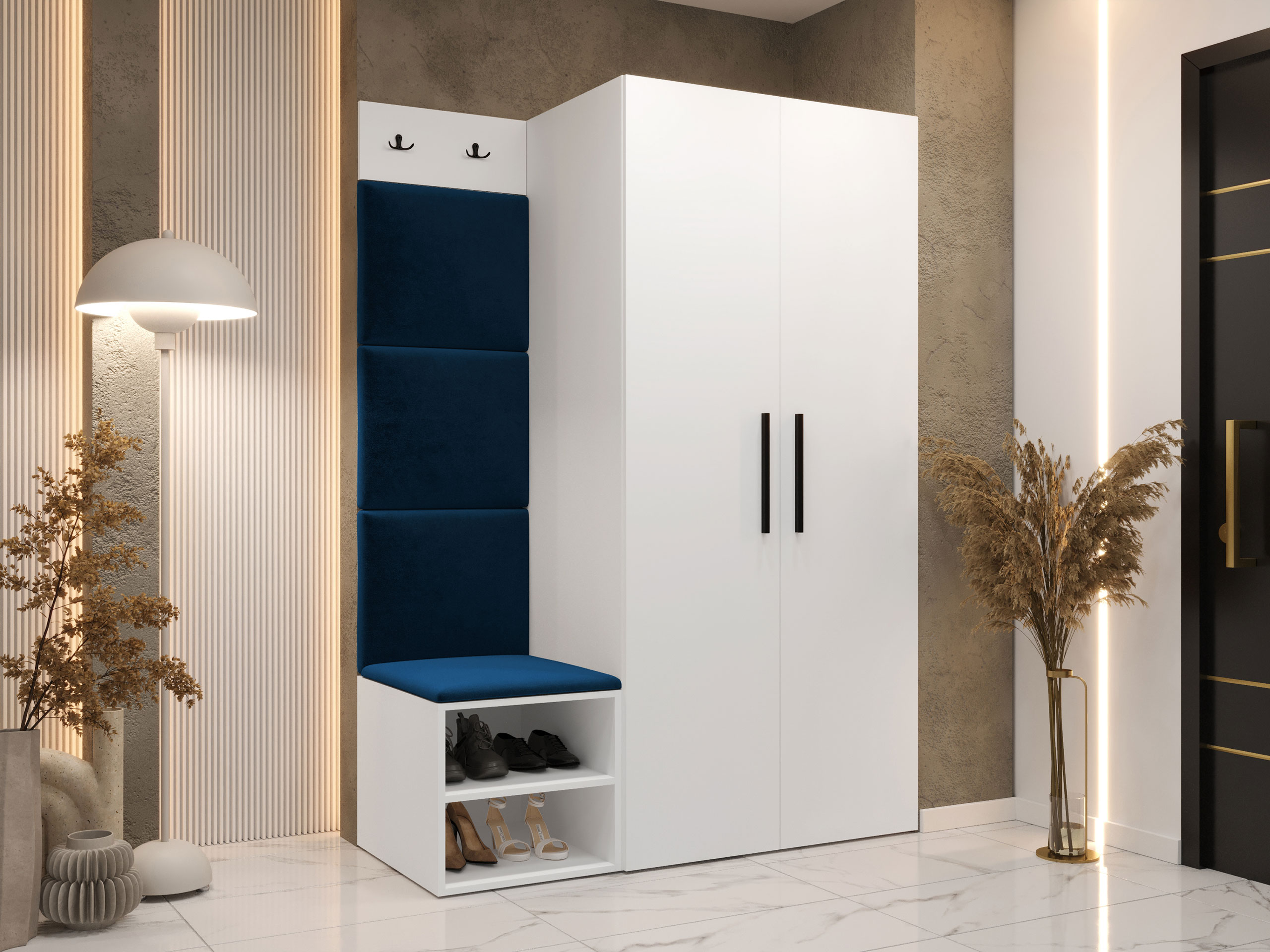 Комплект за антре Hartford 523 (Бял)