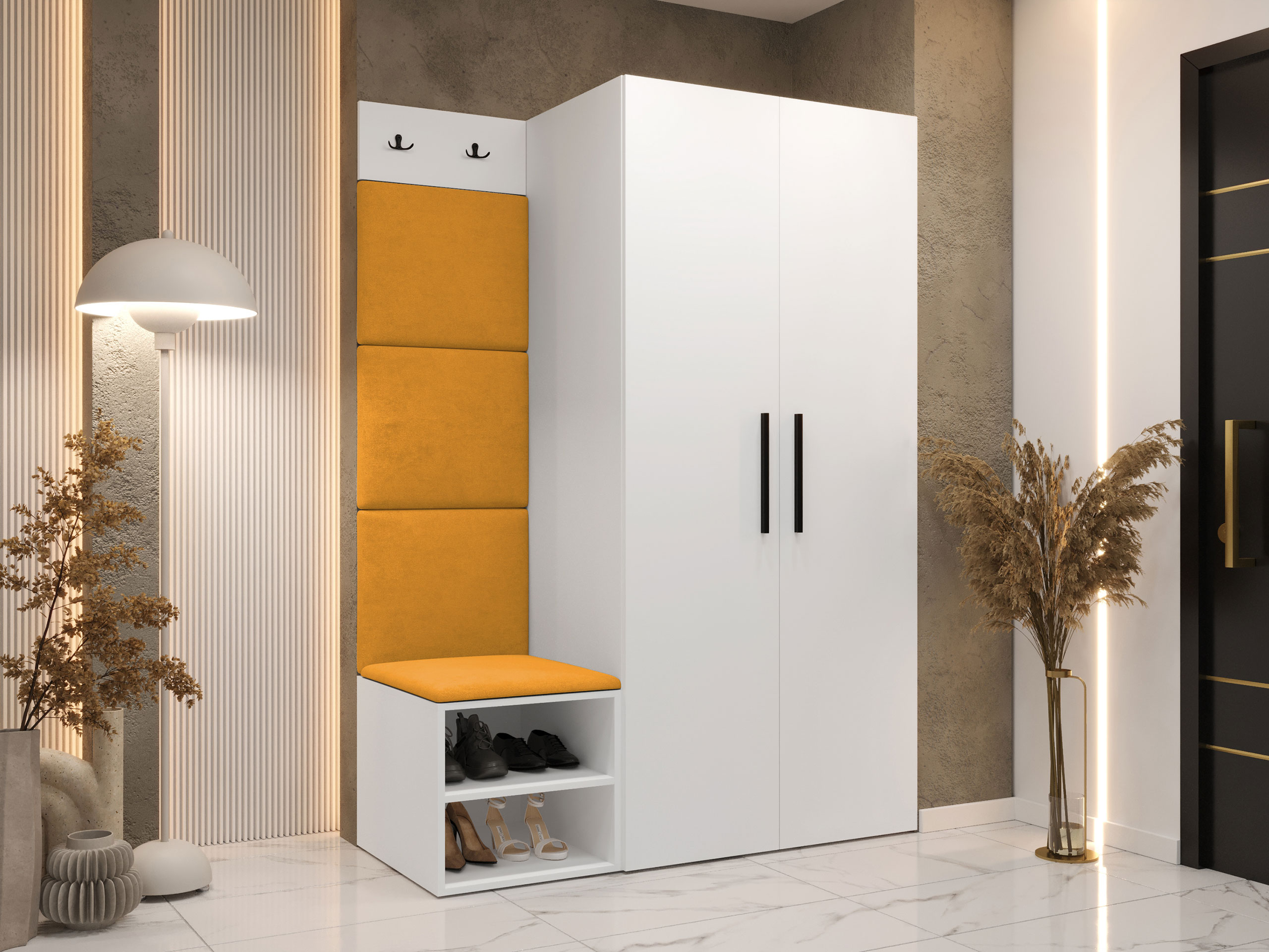 Комплект за антре Hartford 523 (Бял)