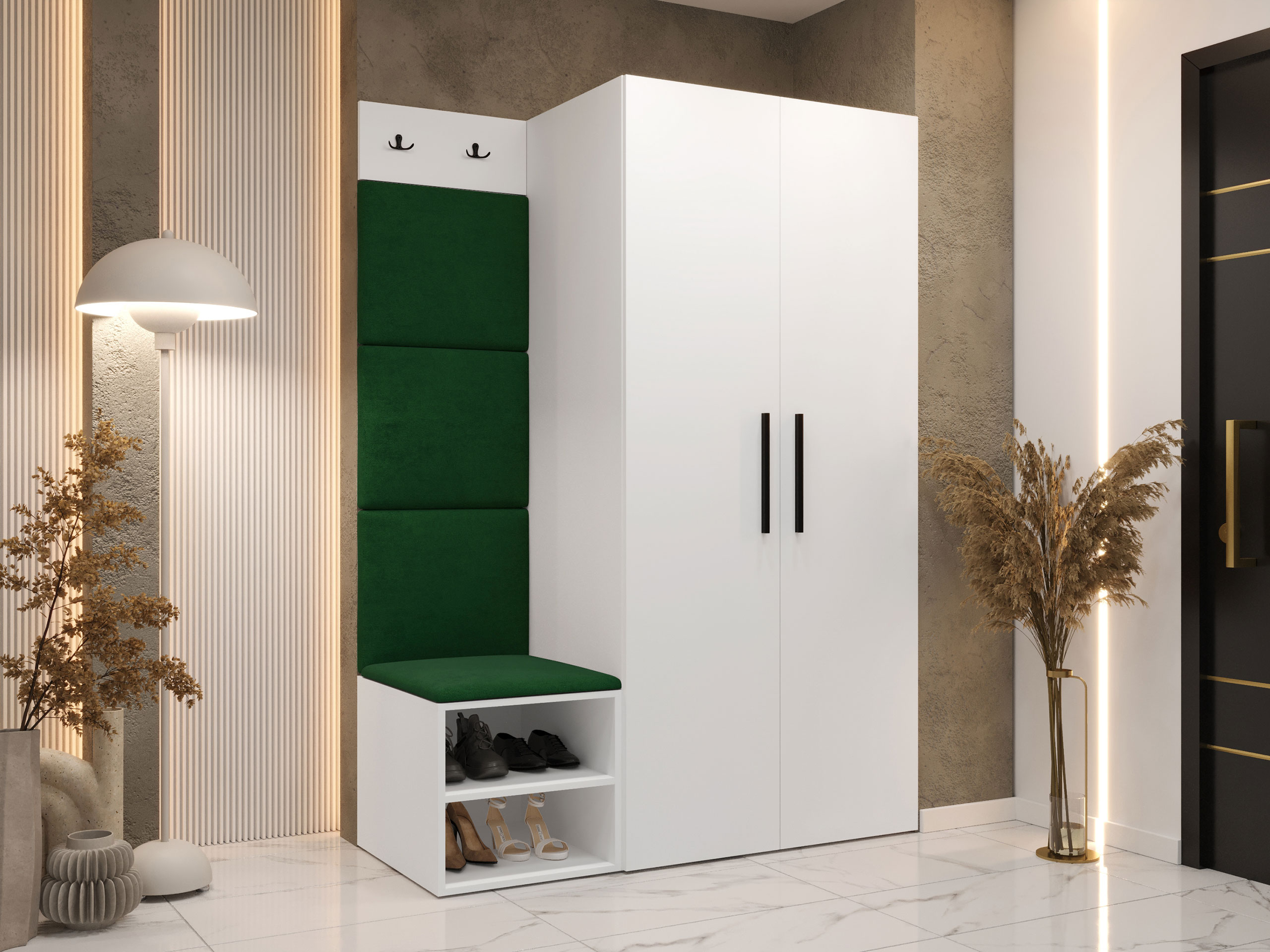 Комплект за антре Hartford 523 (Бял)