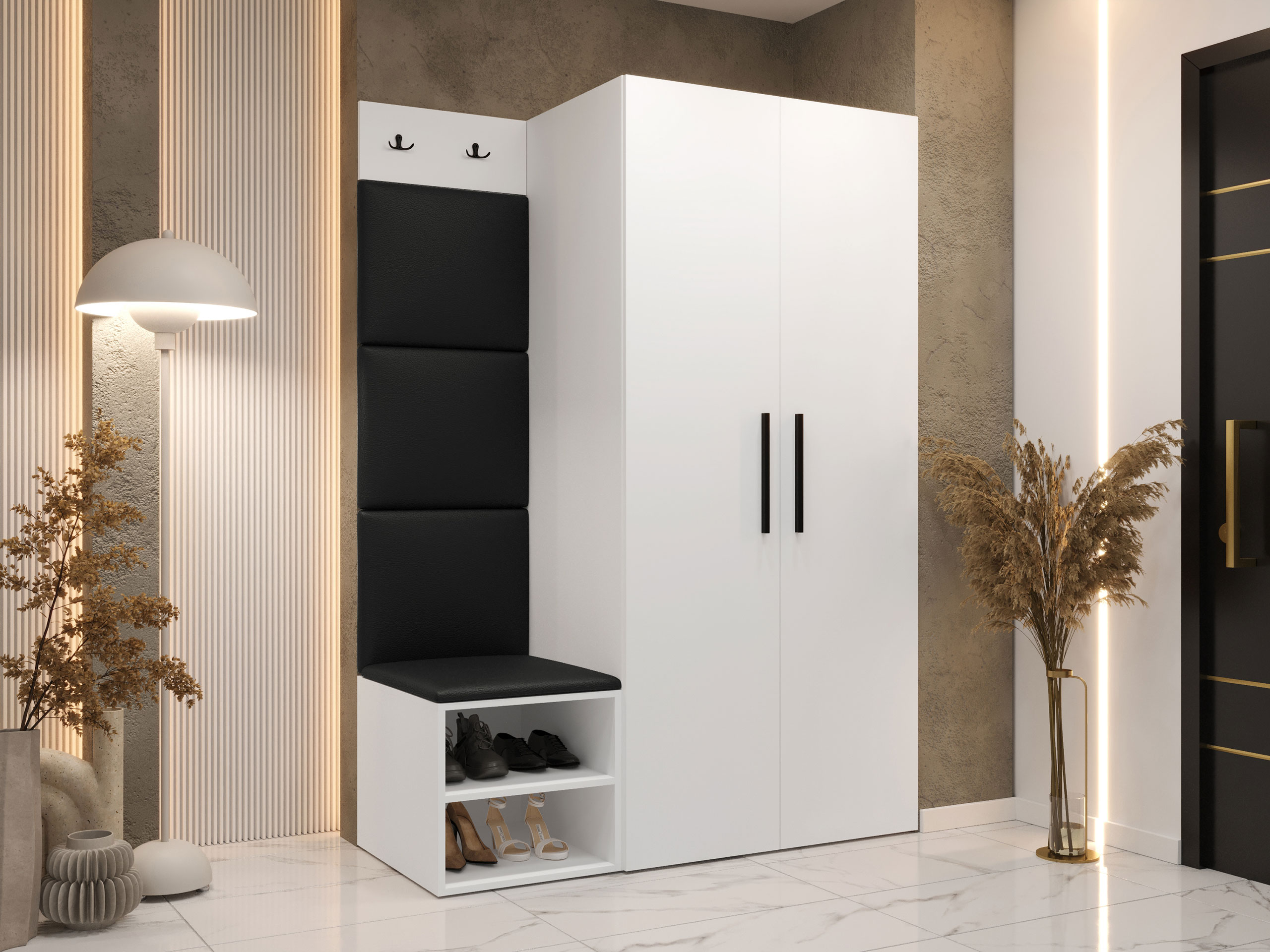 Комплект за антре Hartford 523 (Бял)