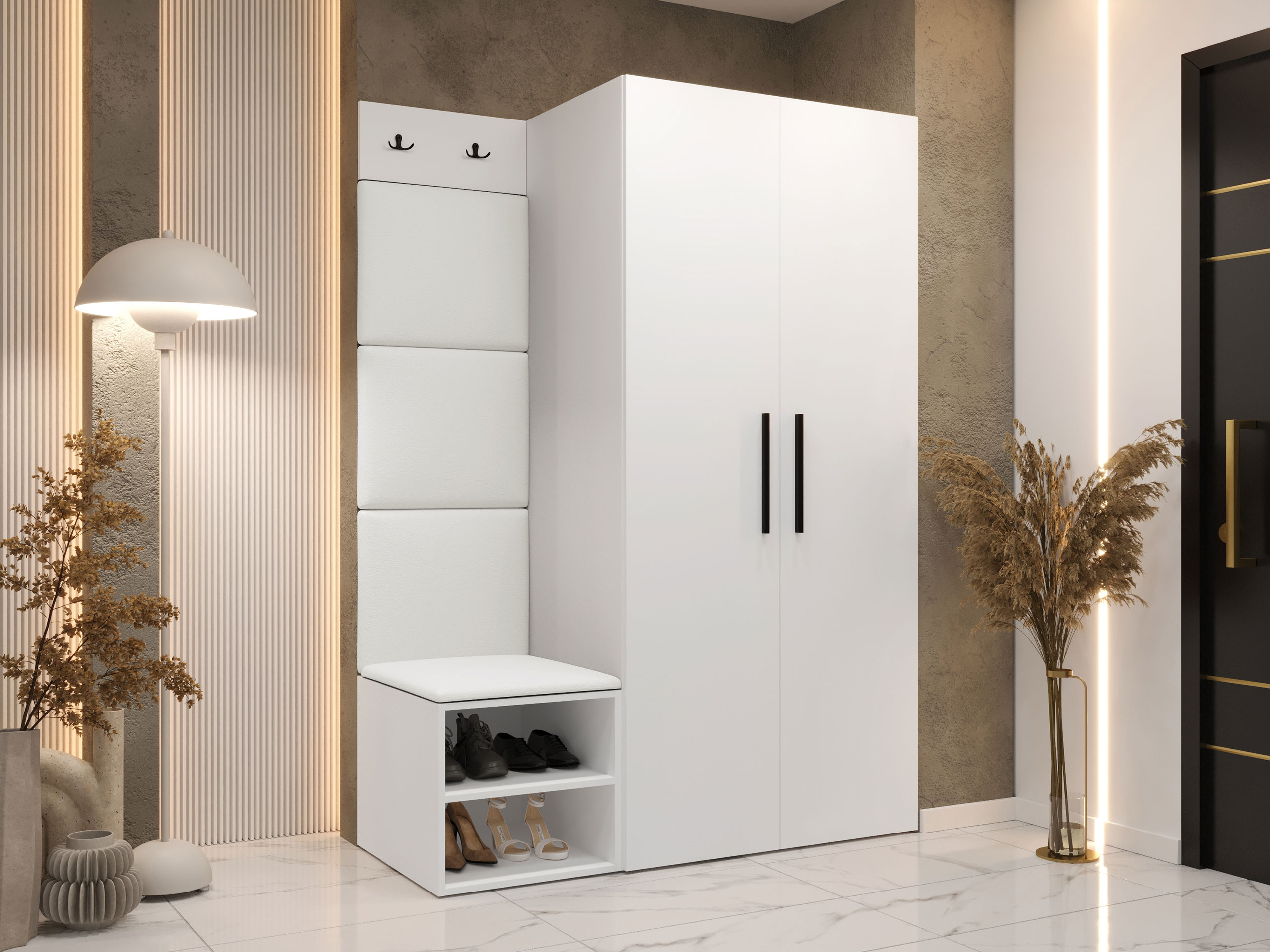 Комплект за антре Hartford 523 (Бял)