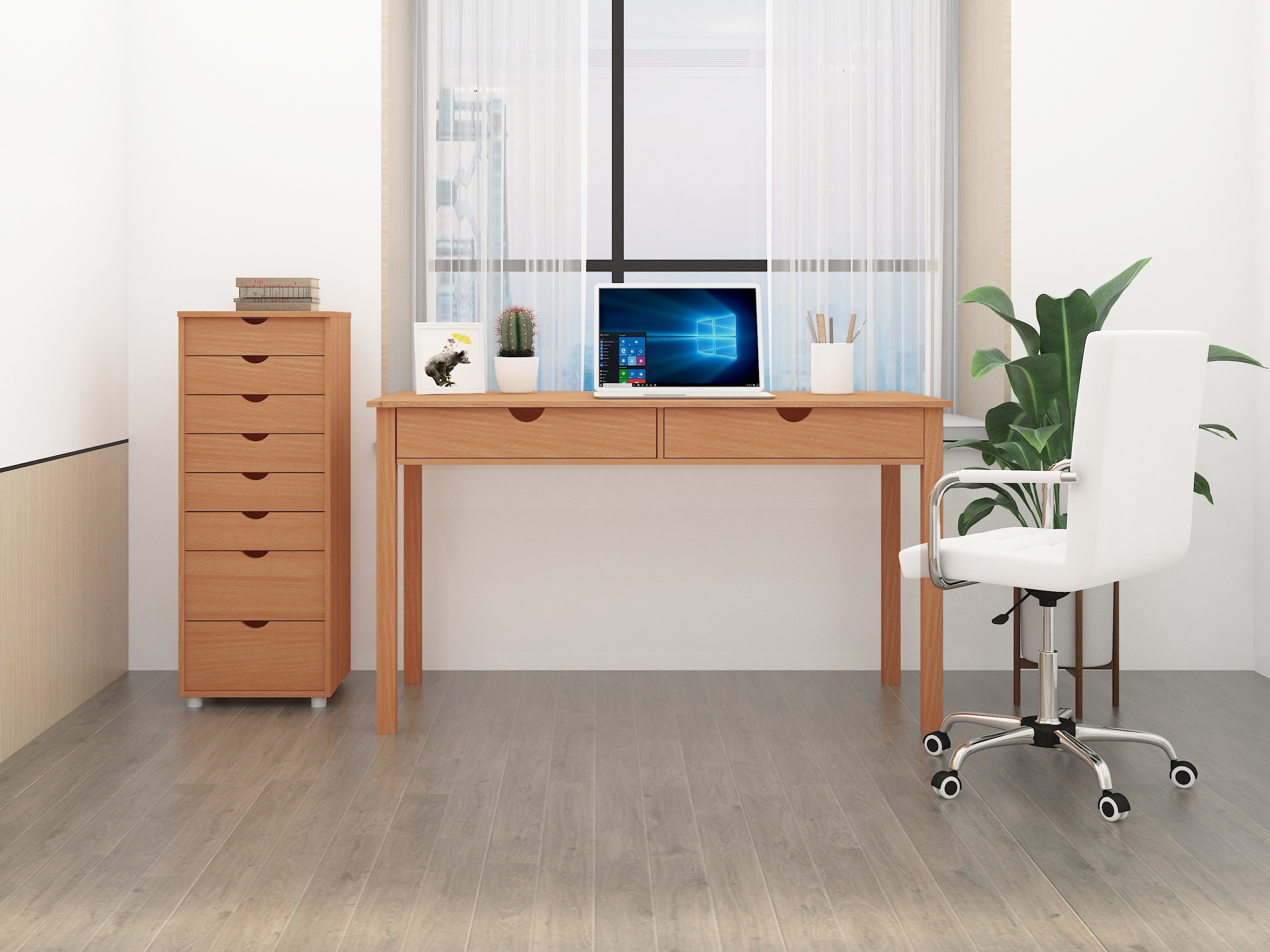 Офис бюро Denton 134 (Ярък дърво)