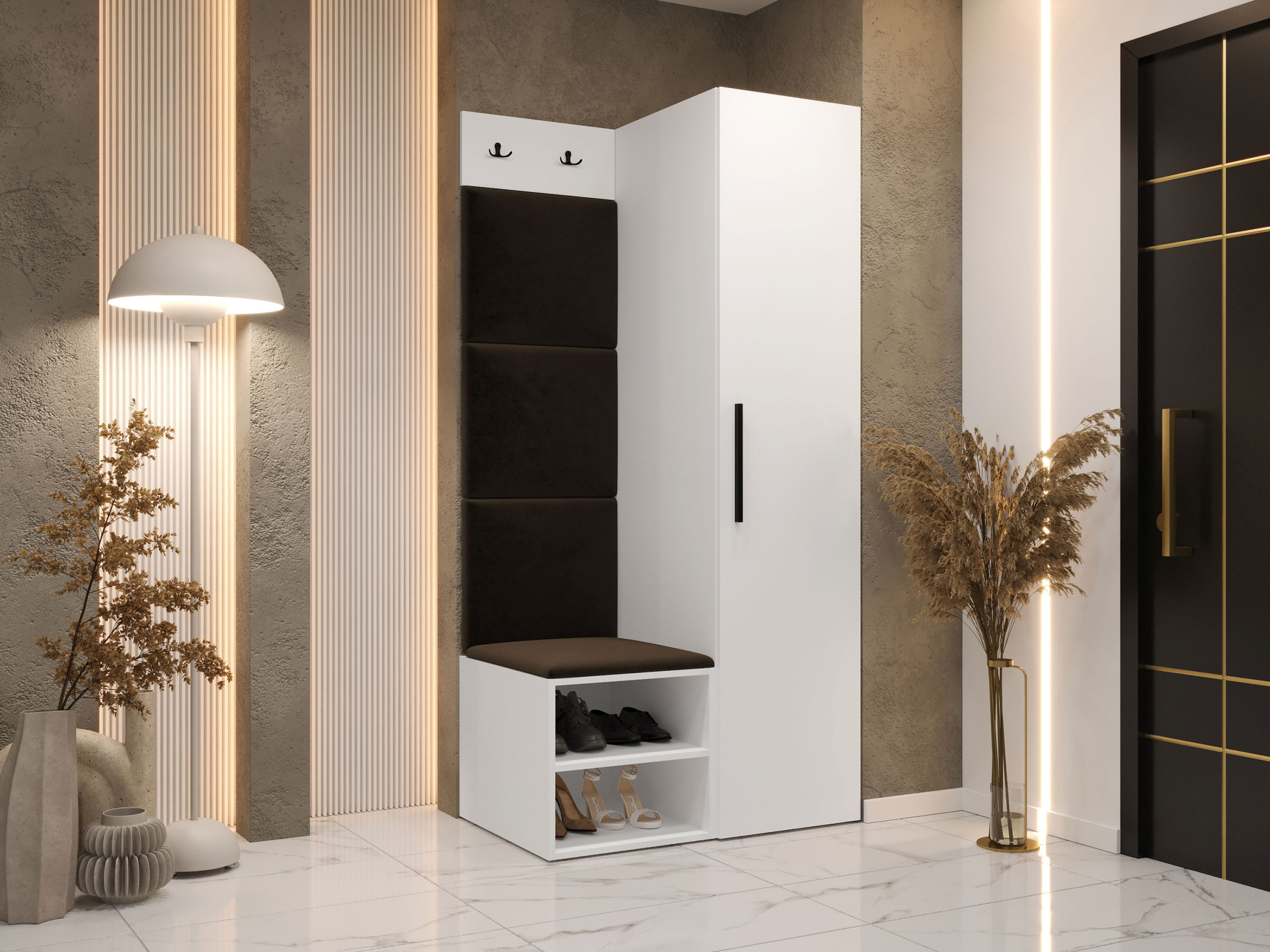 Комплект за антре Hartford 524 (Бял)