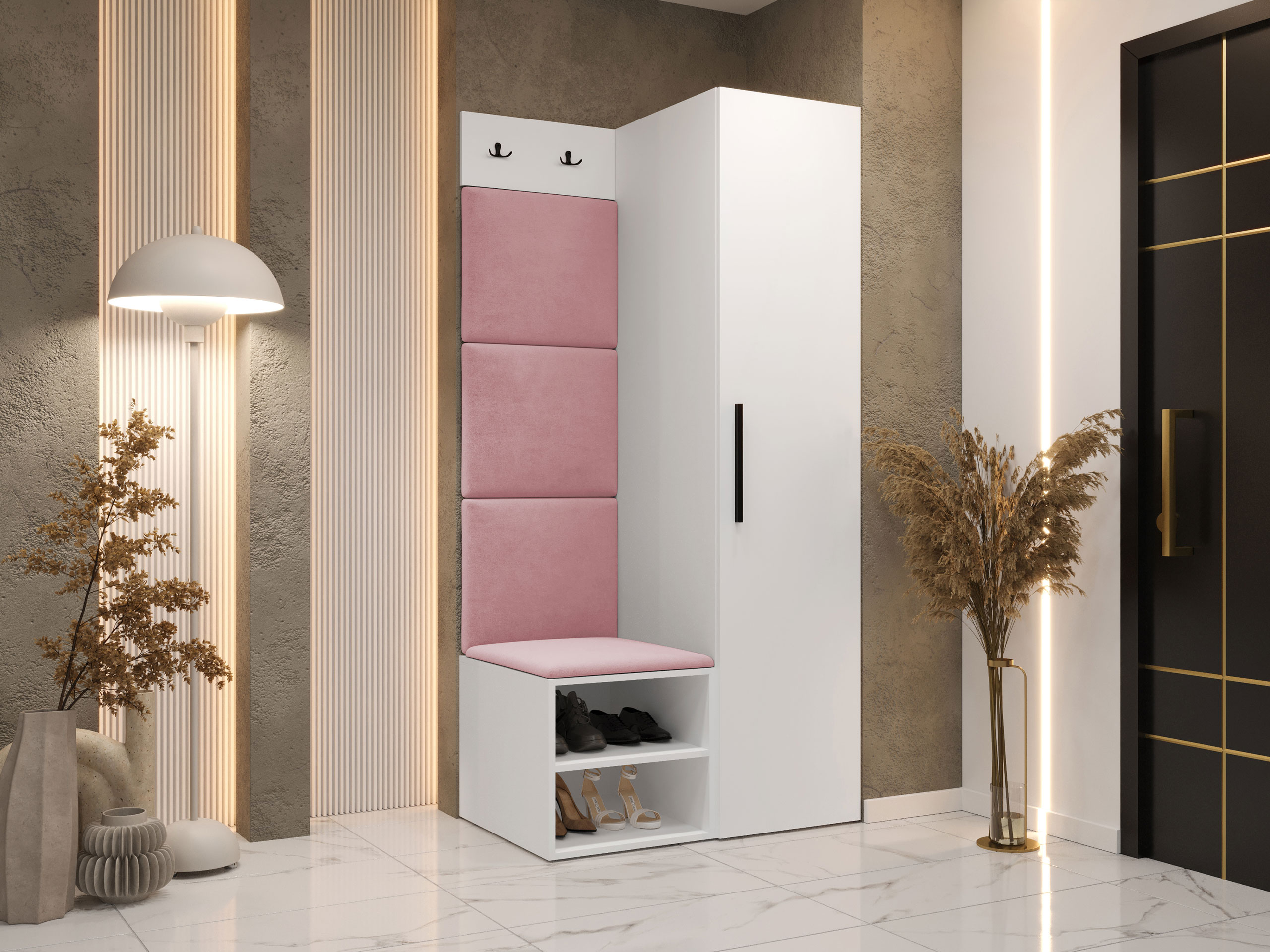 Комплект за антре Hartford 524 (Бял)