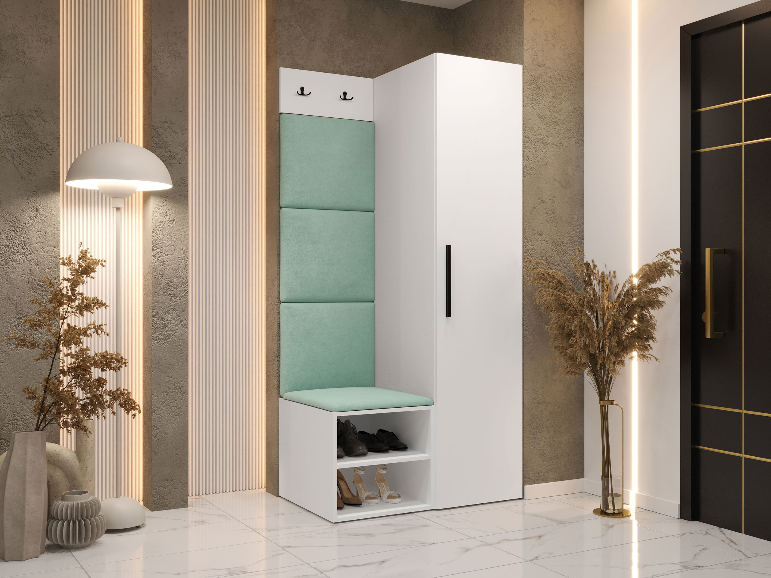 Комплект за антре Hartford 524 (Бял)