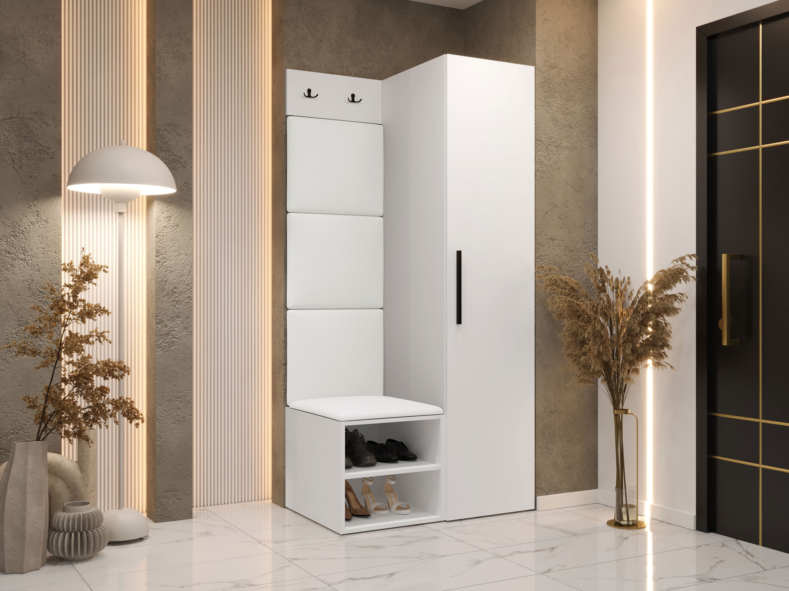 Комплект за антре Hartford 524 (Бял)