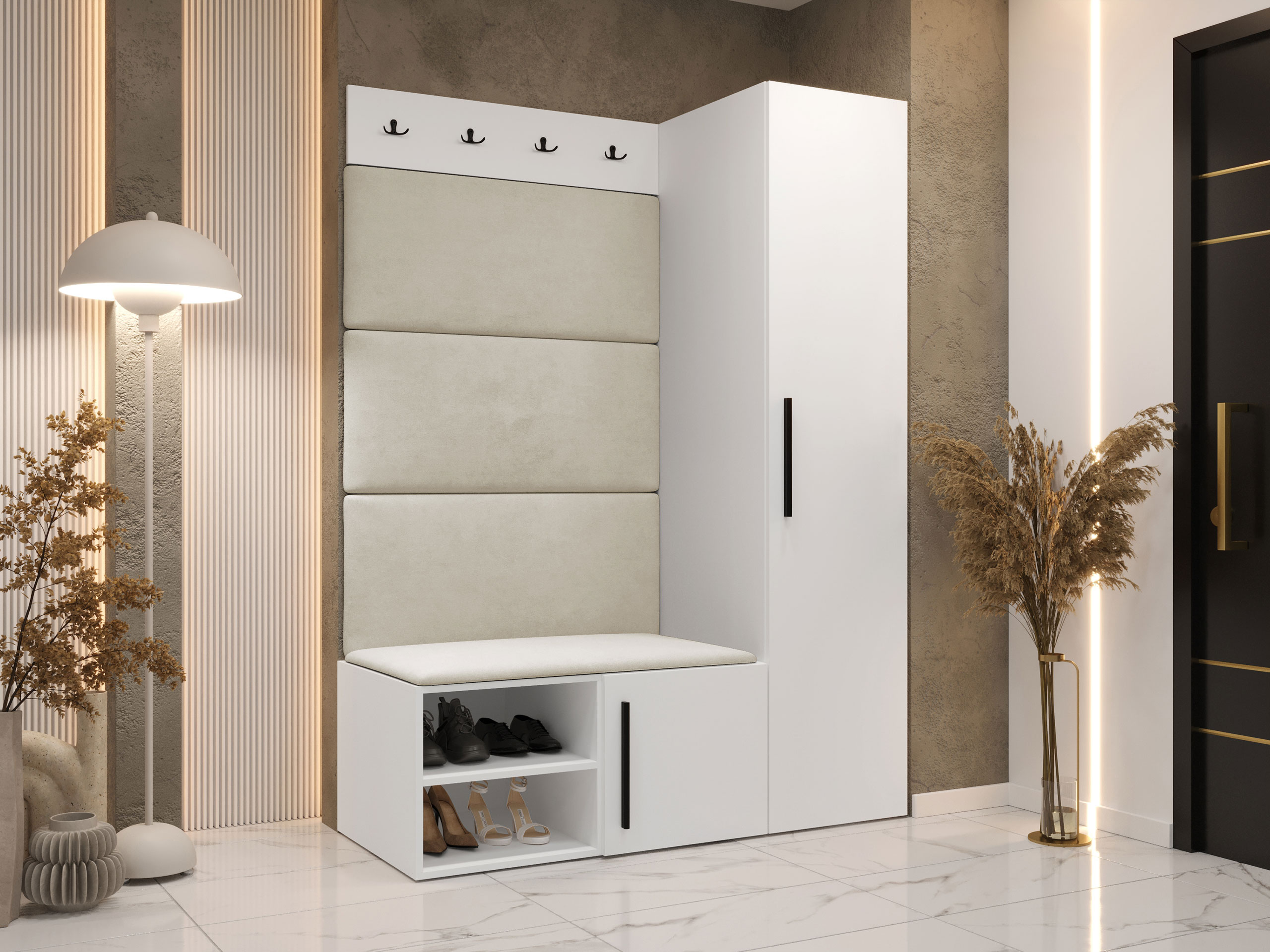 Комплект за антре Hartford 525 (Бял)