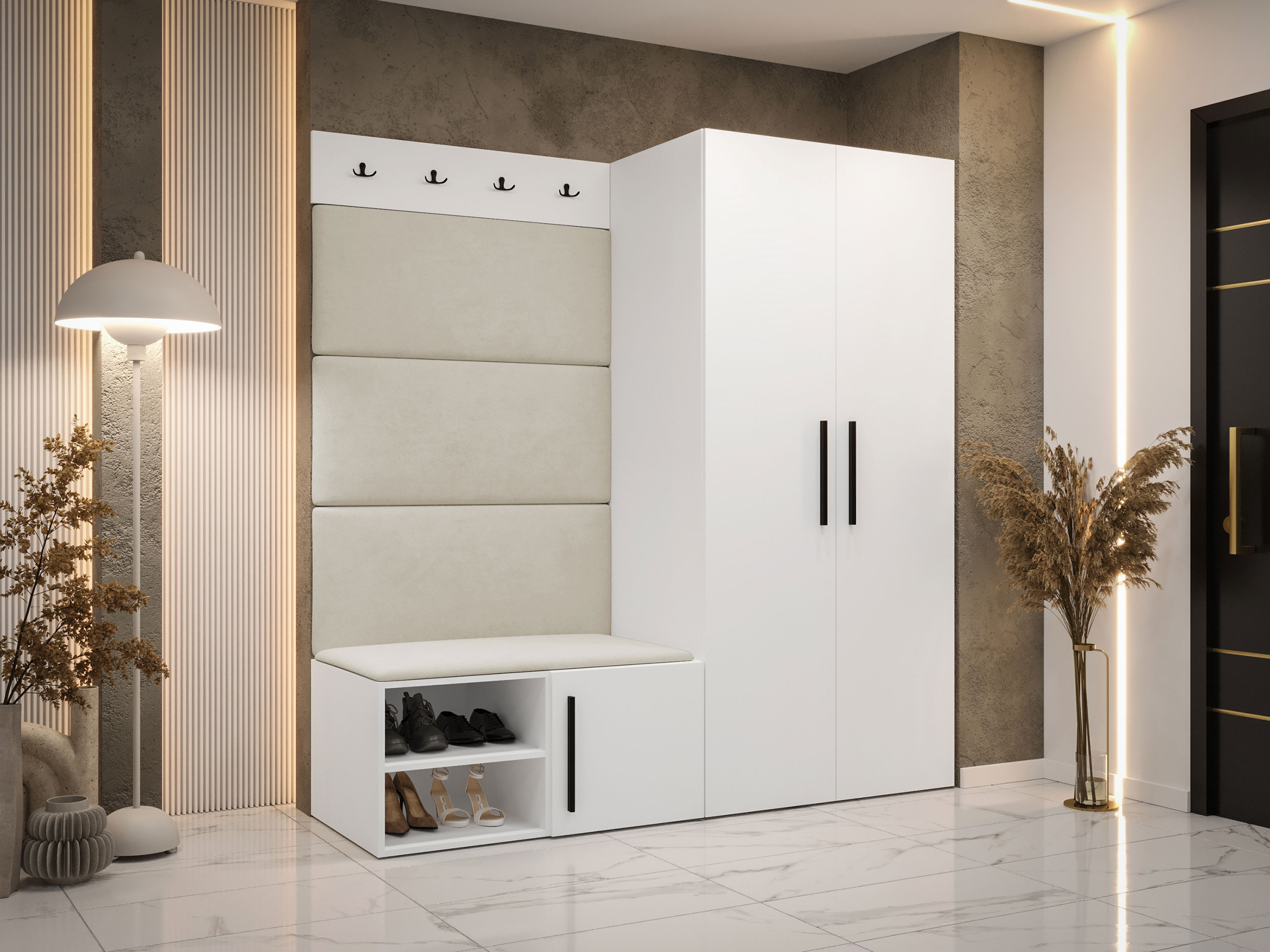 Комплект за антре Hartford 526 (Бял)