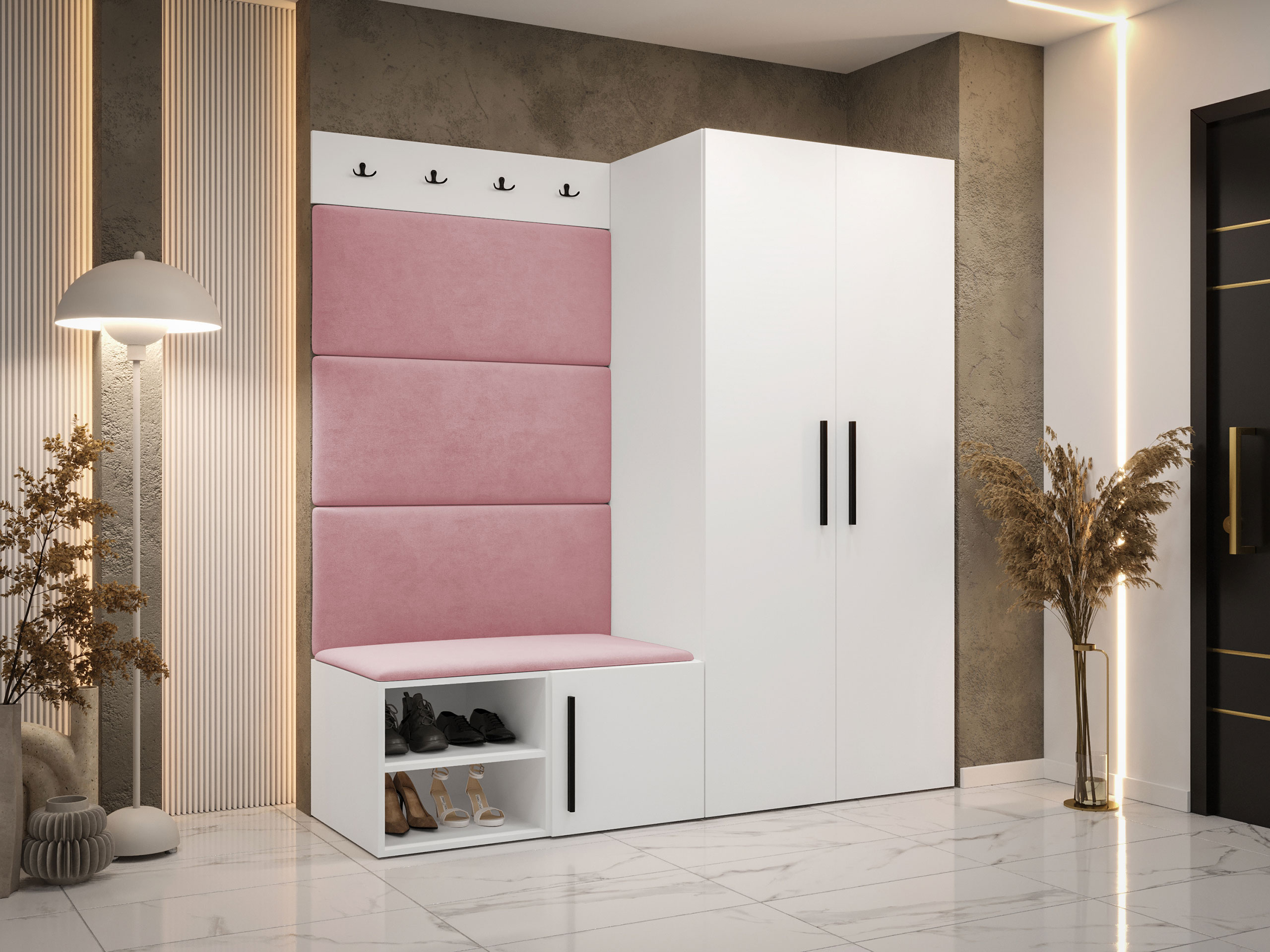 Комплект за антре Hartford 526 (Бял)