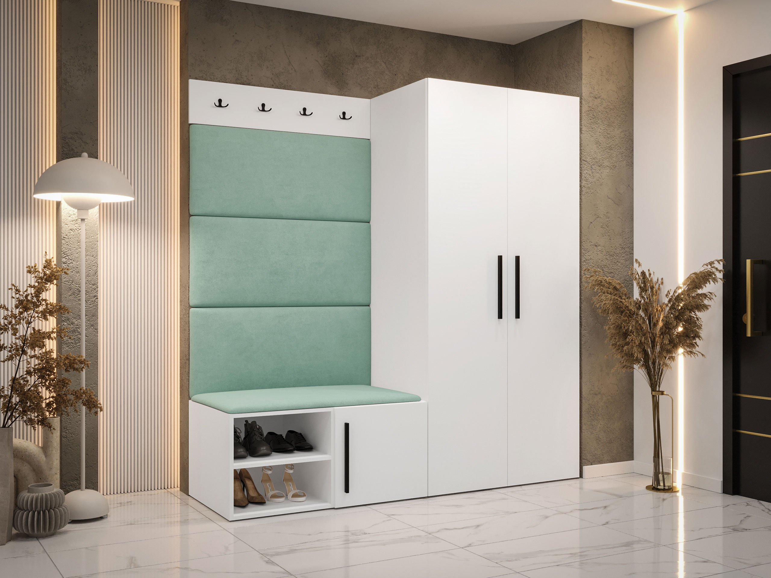 Комплект за антре Hartford 526 (Бял)