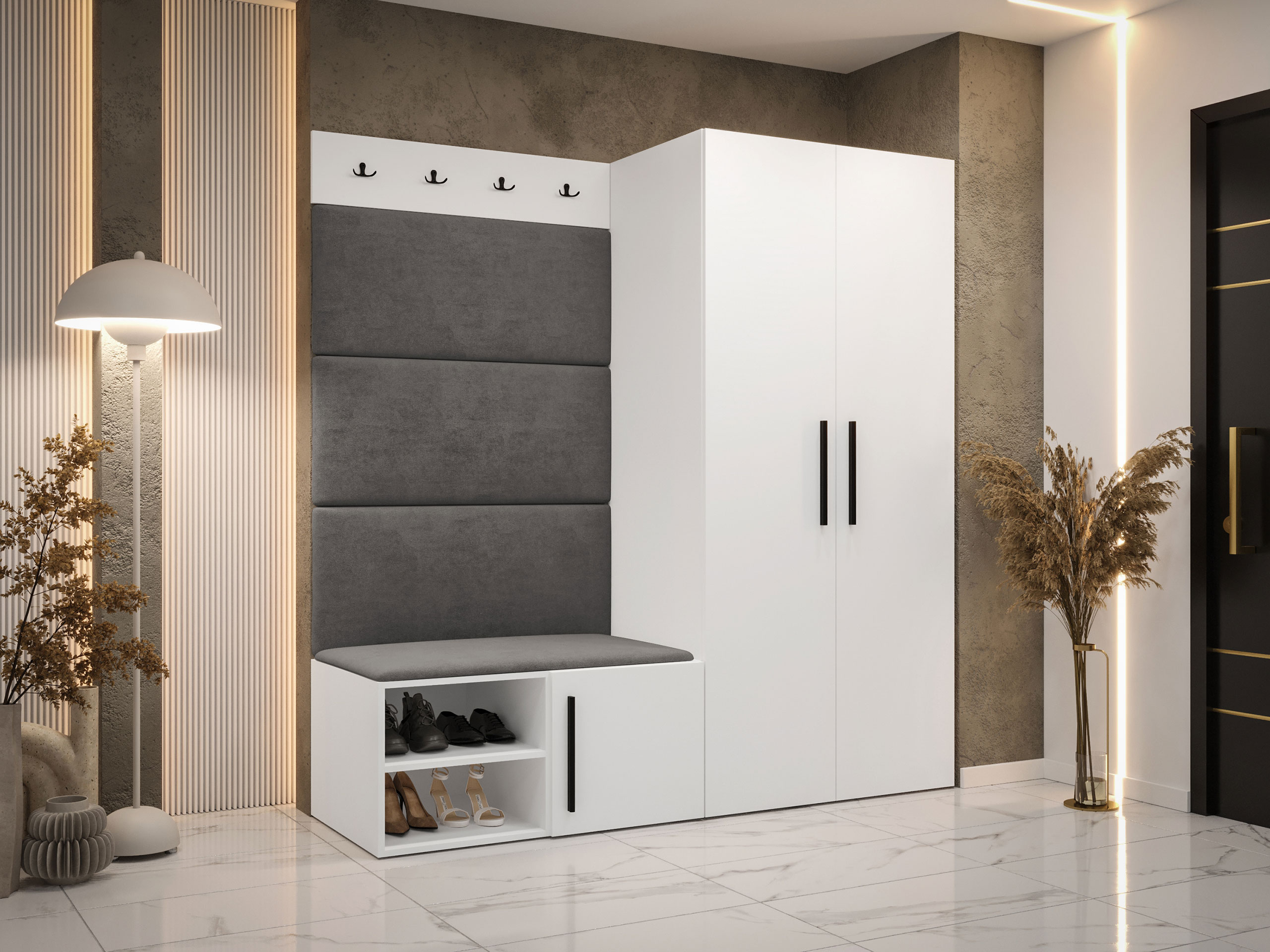 Комплект за антре Hartford 526 (Бял)