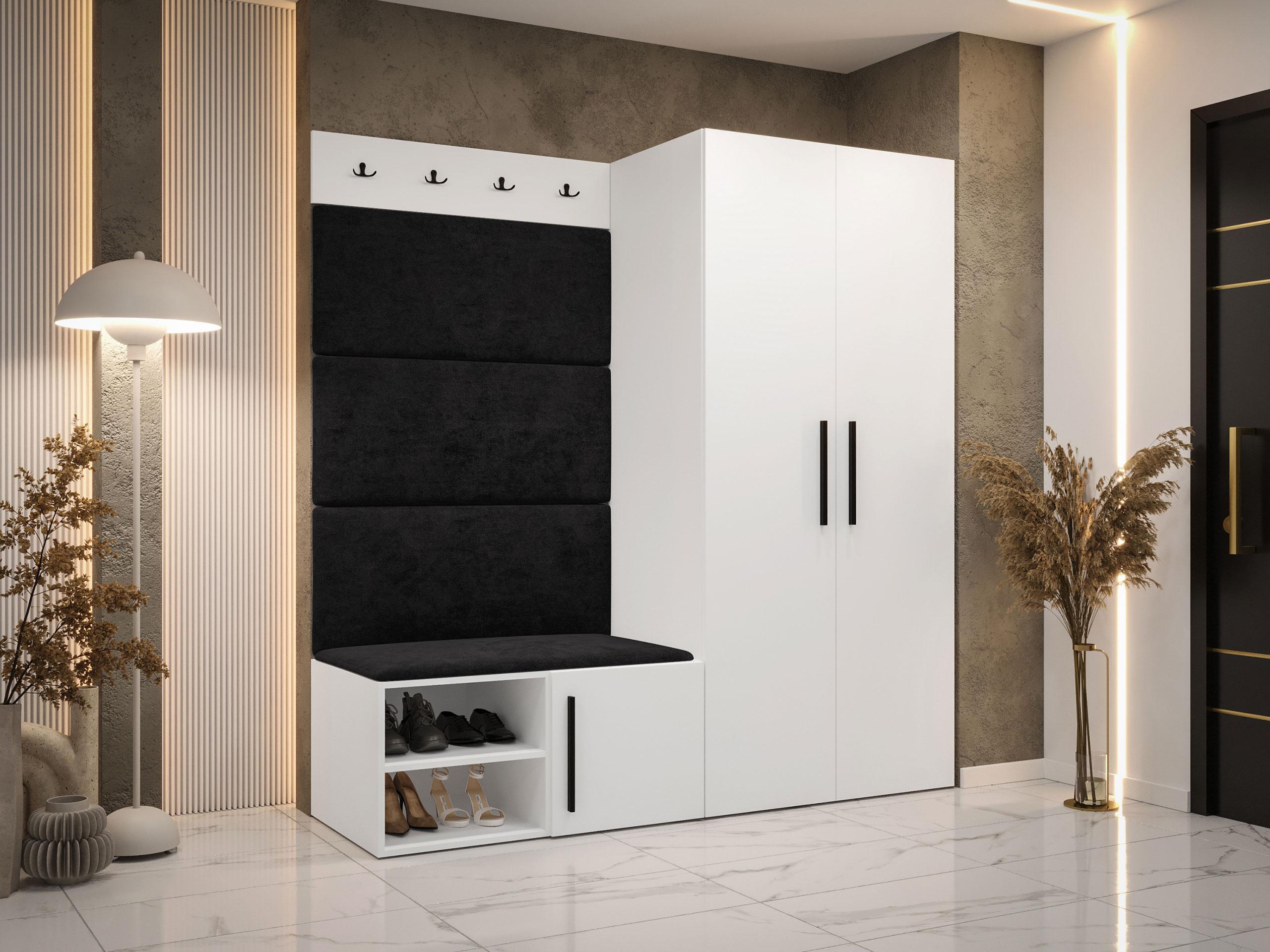 Комплект за антре Hartford 526 (Бял)