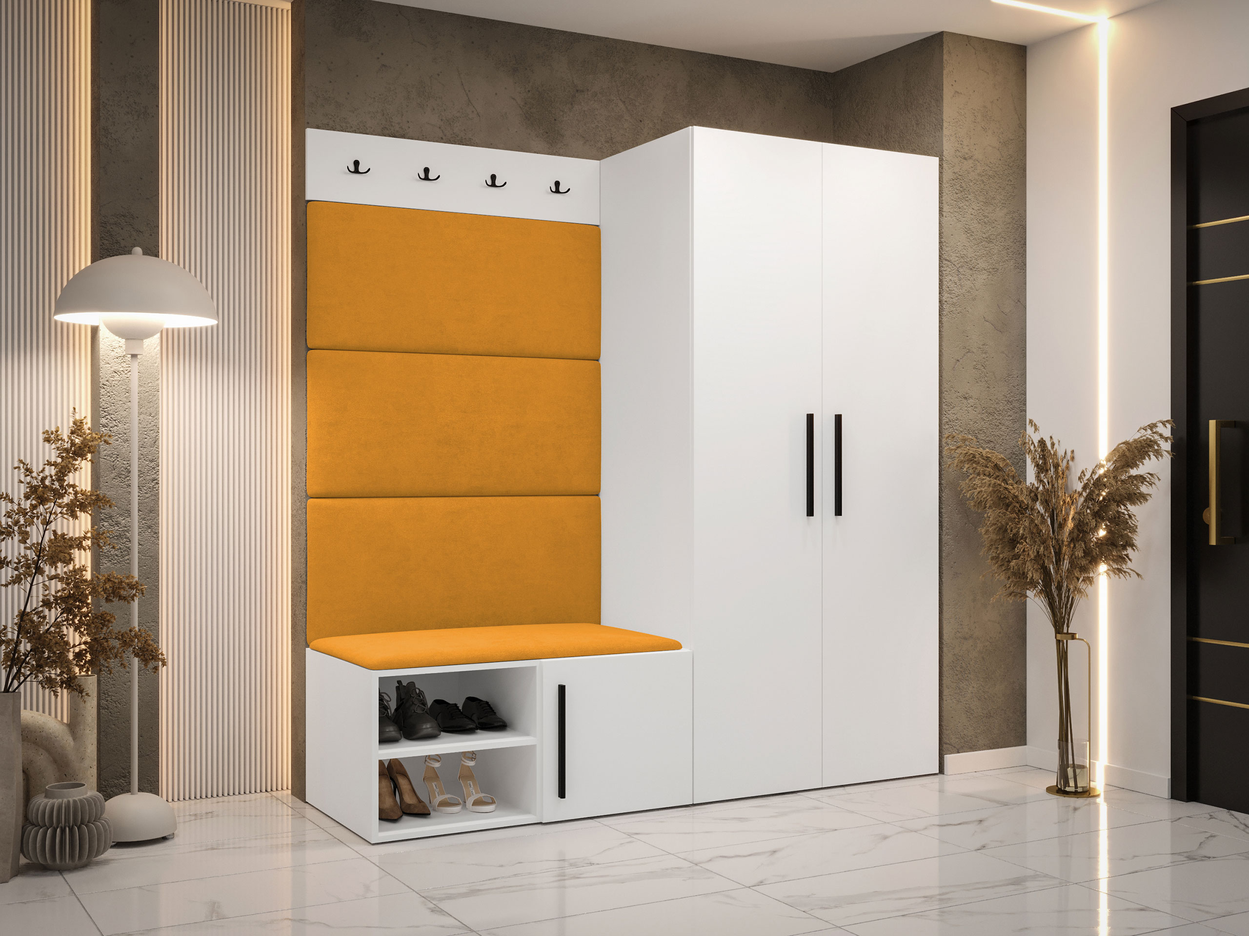 Комплект за антре Hartford 526 (Бял)