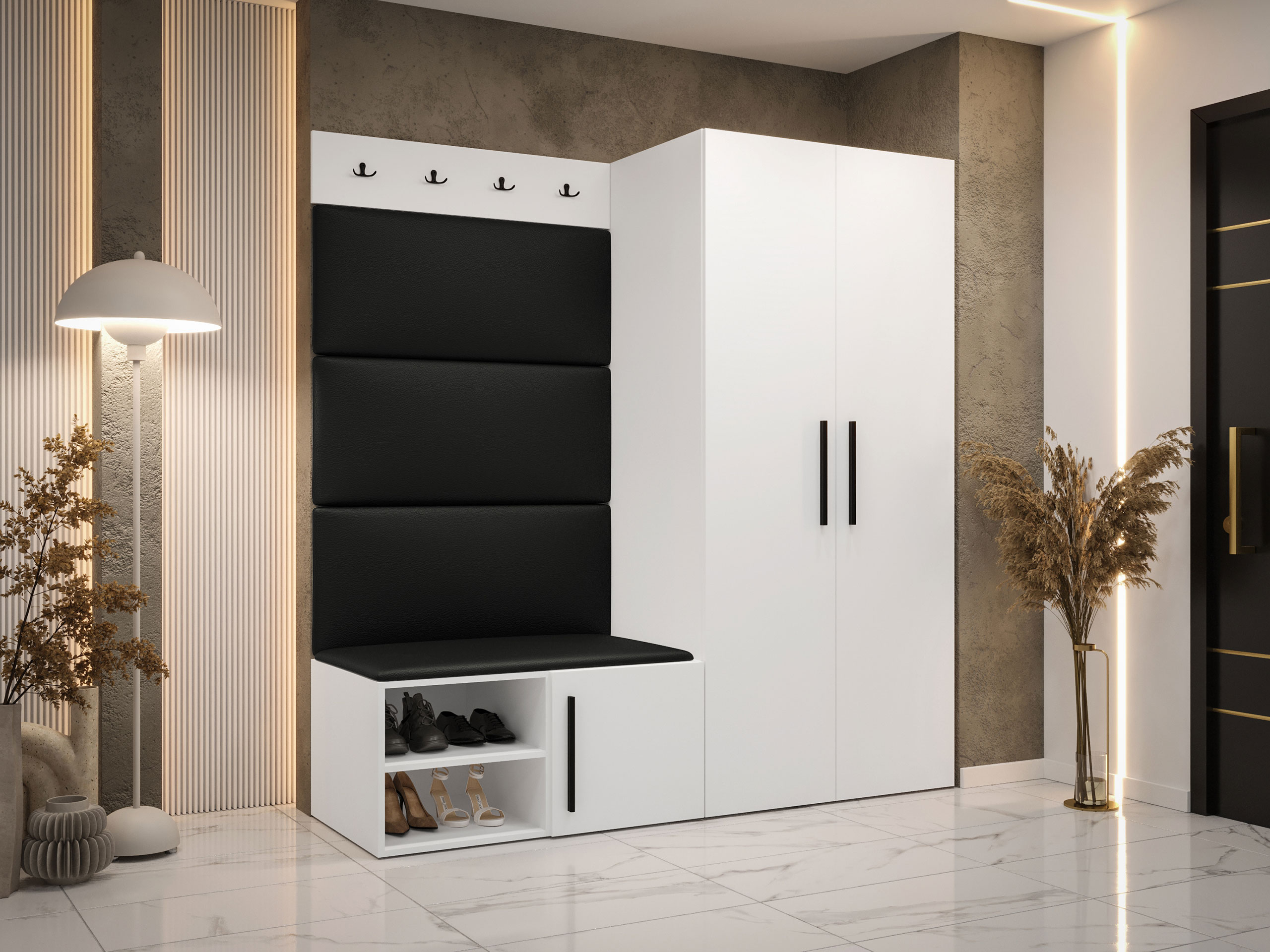 Комплект за антре Hartford 526 (Бял)