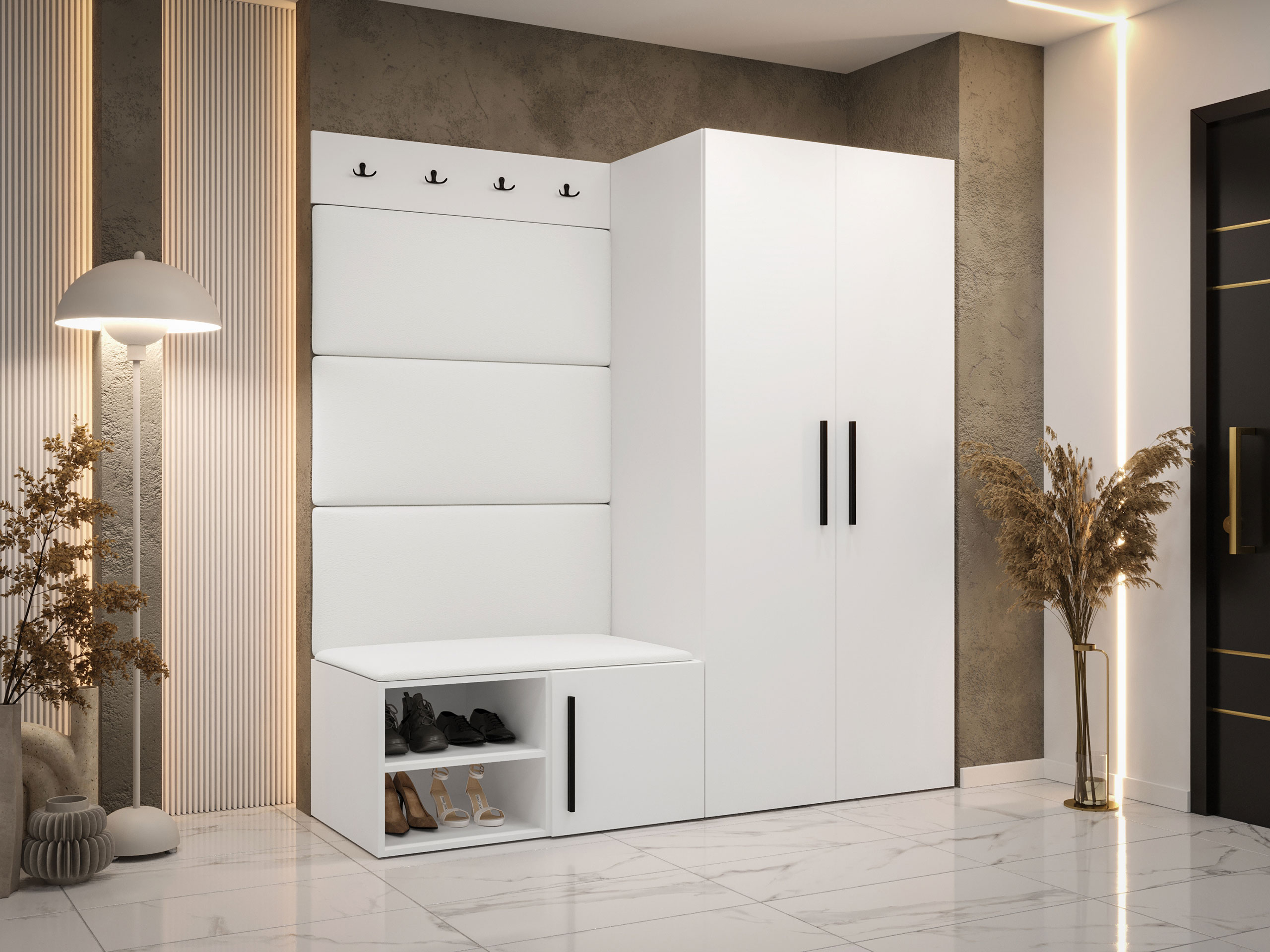 Комплект за антре Hartford 526 (Бял)