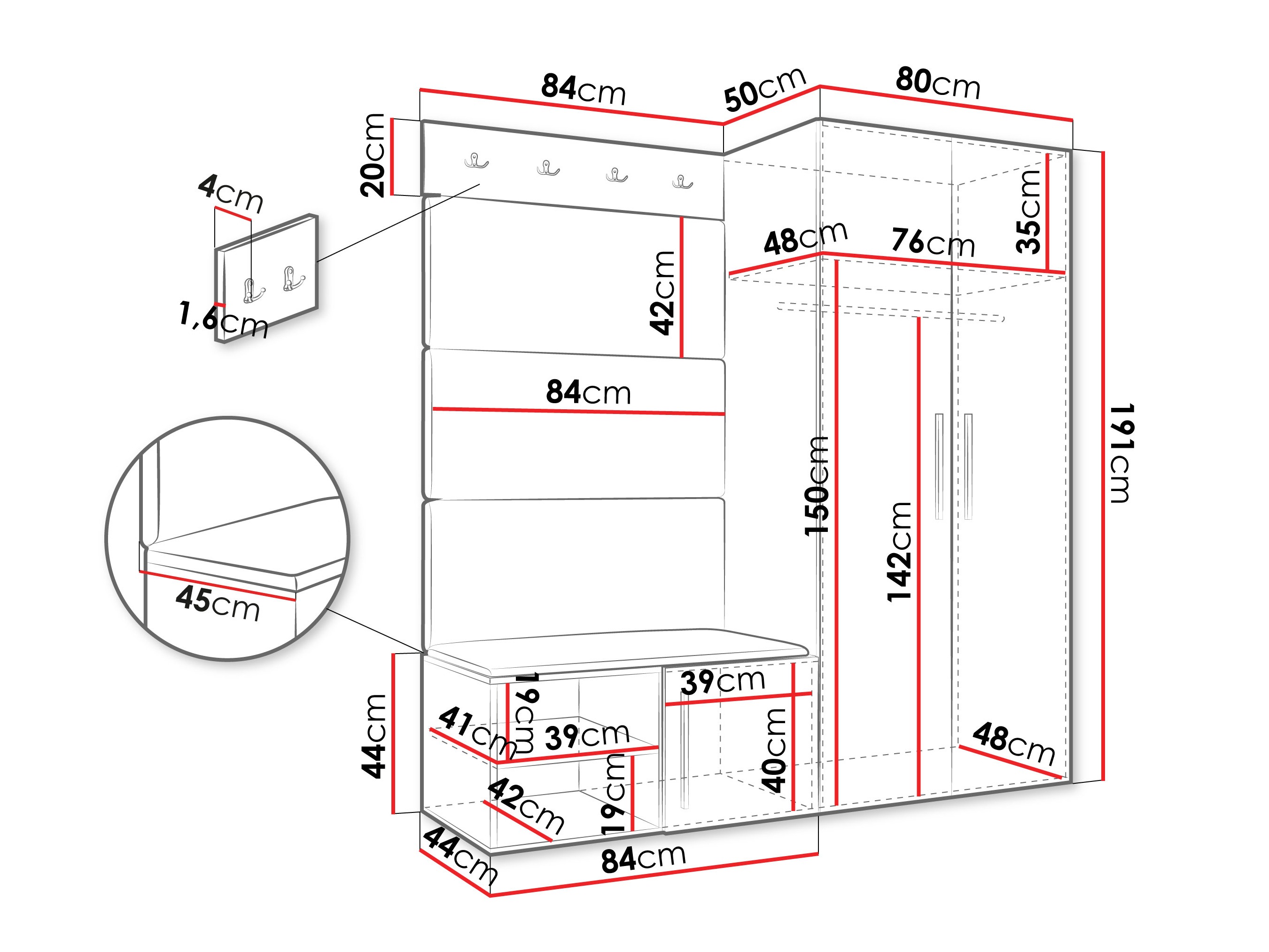 Комплект за антре Hartford 526 (Кашмир)