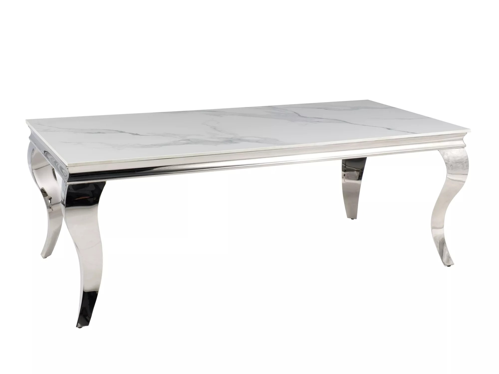 Масичка за кафе Detroit 841 (Сребро + Бял мрамор)