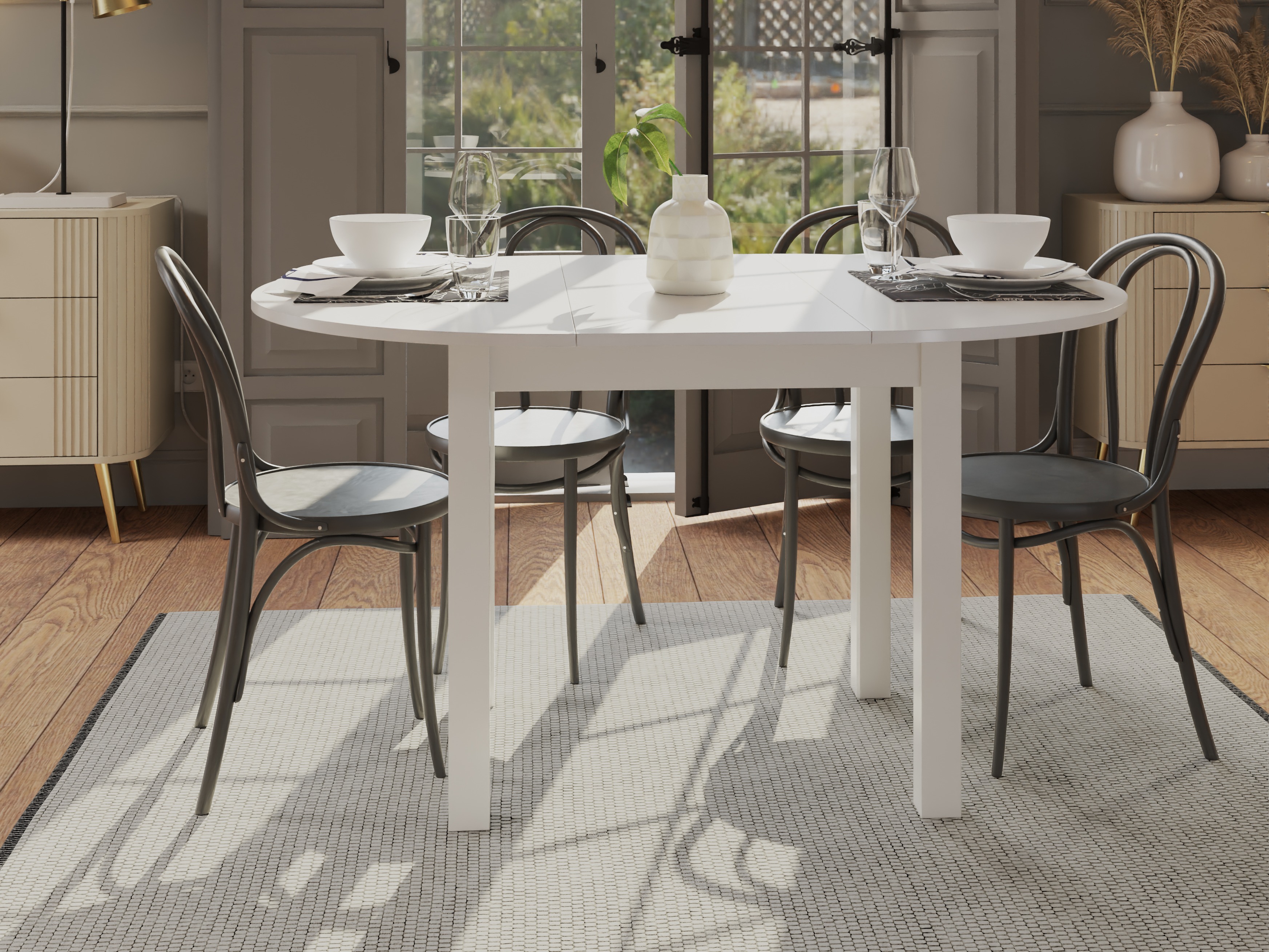 Маса Bristol 226 (Бял)