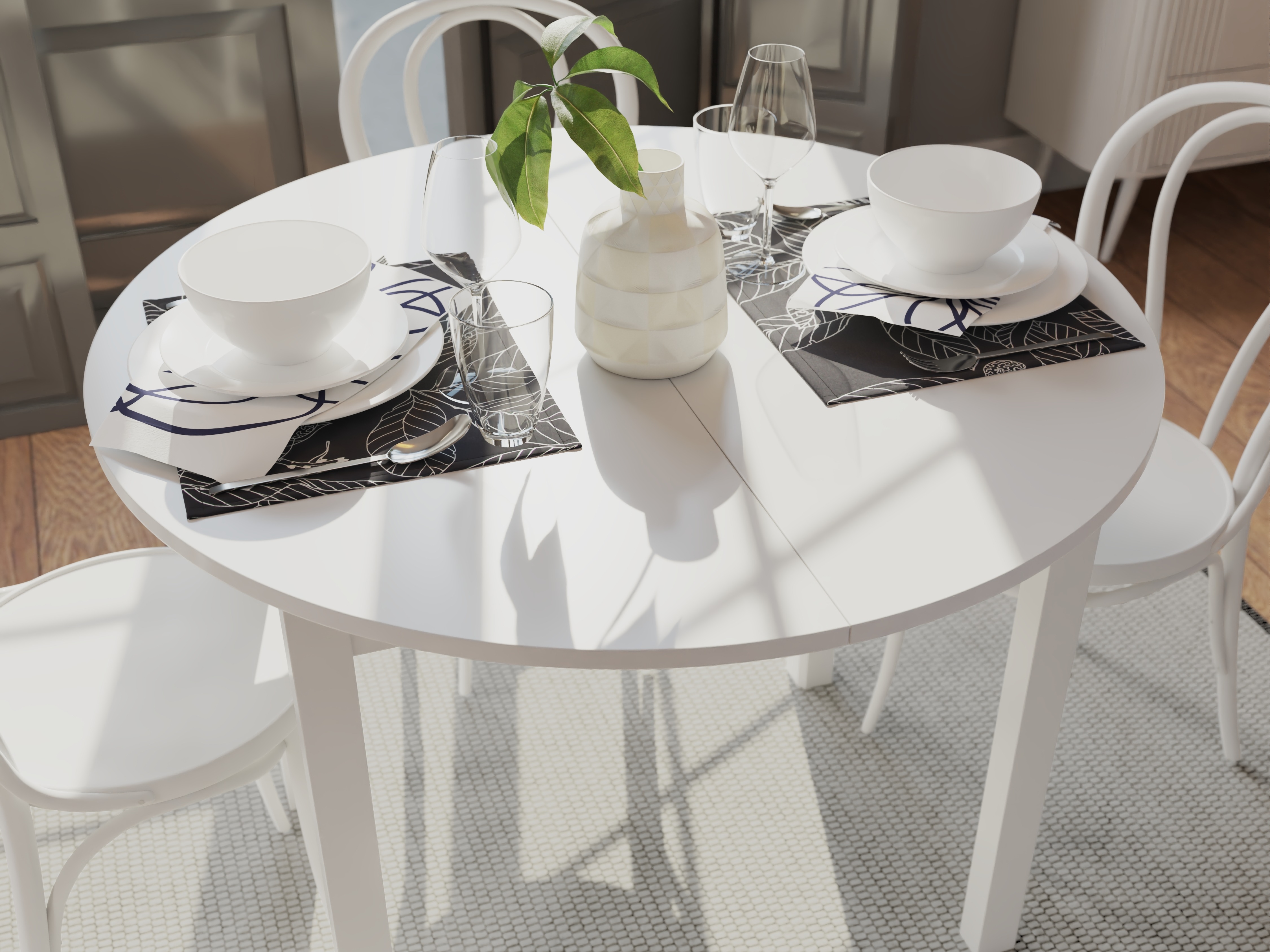 Маса Bristol 226 (Бял)