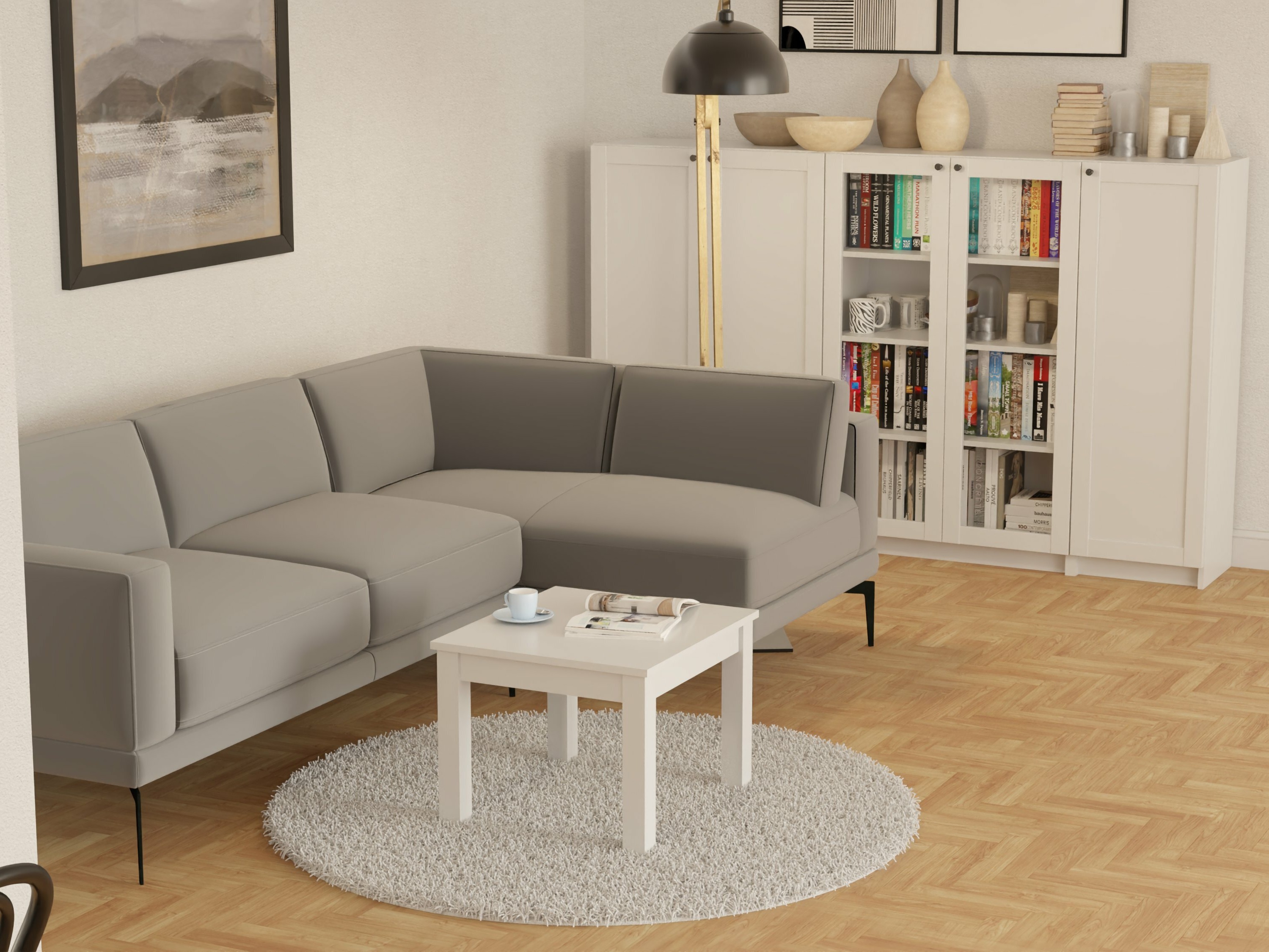 Масичка за кафе Bristol 225 (Бял)