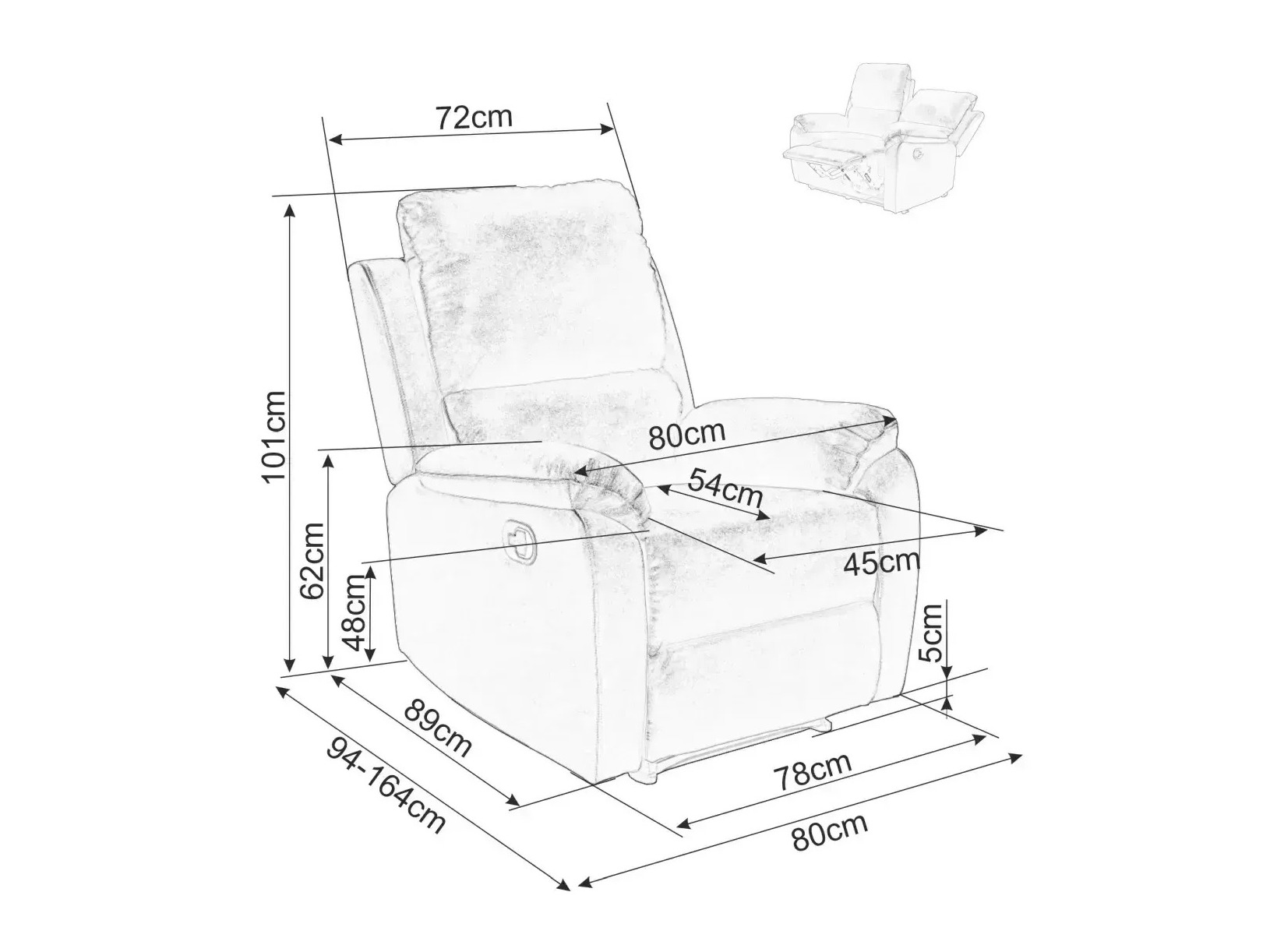 Реклайнер Detroit 859