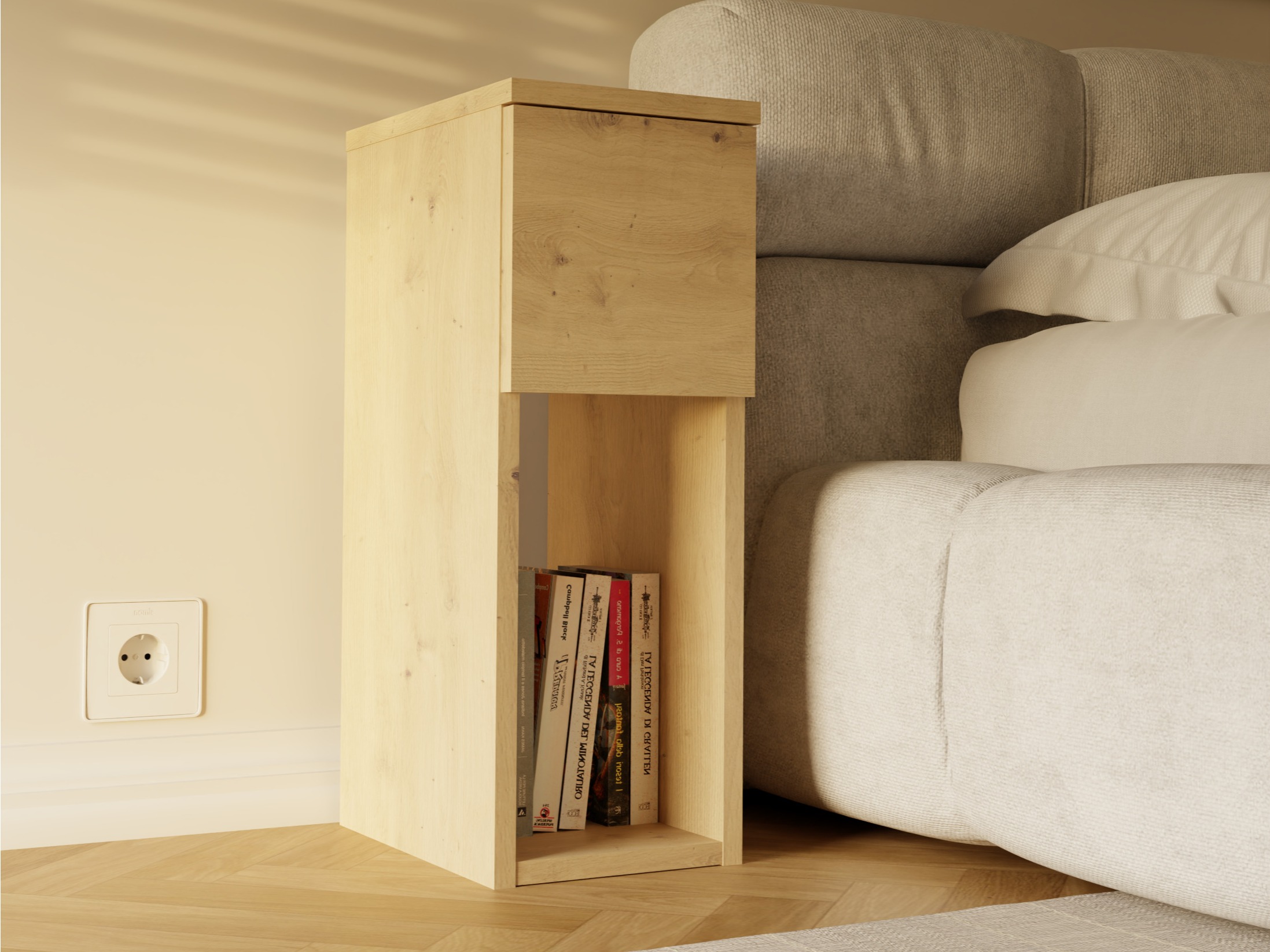 Нощно шкафче Mandeville 304 (Artisan дъб)