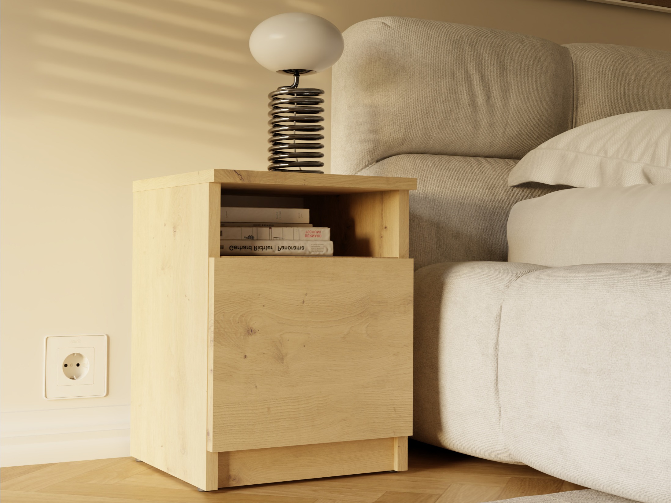 Нощно шкафче Mandeville 305 (Artisan дъб)