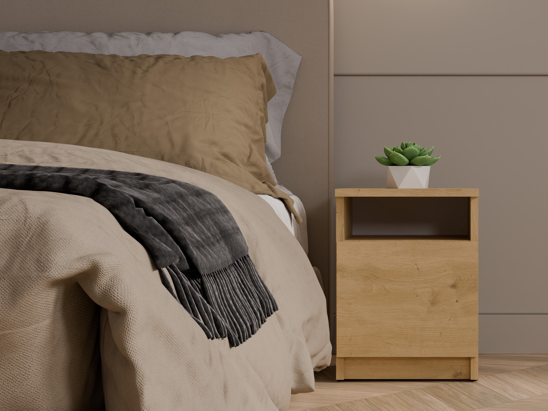 Нощно шкафче Mandeville 305 (Artisan дъб)