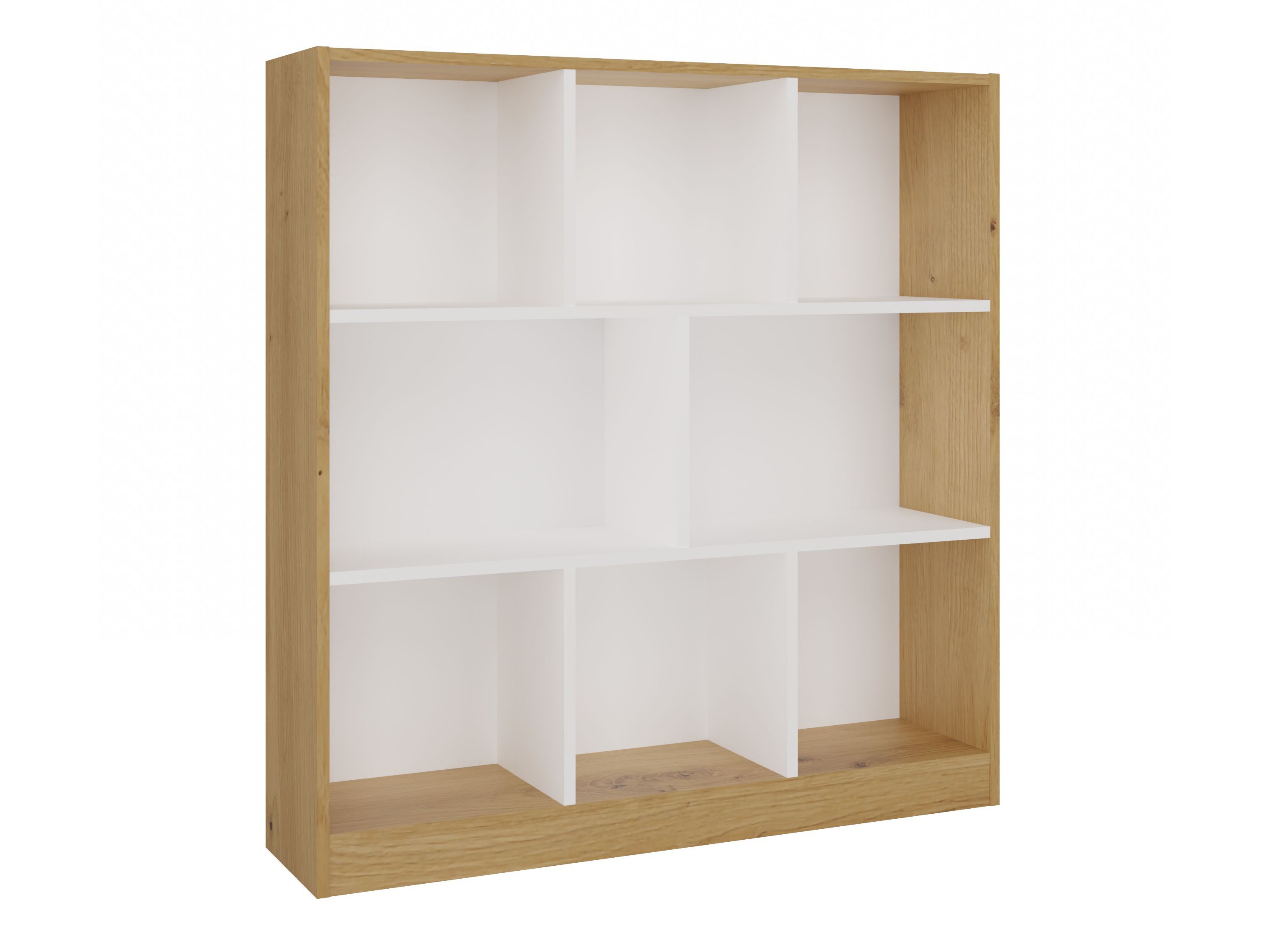 Етажерка Mandeville 307 (Бял + Artisan дъб)